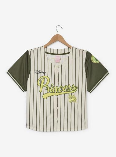 Disney Princess Tiana Women's Plus Size Cropped Baseball Jersey