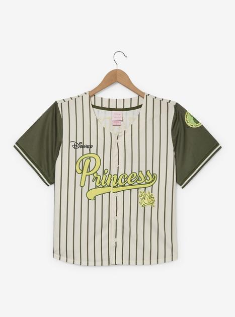 Disney Princess Tiana Women's Plus Size Cropped Baseball Jersey