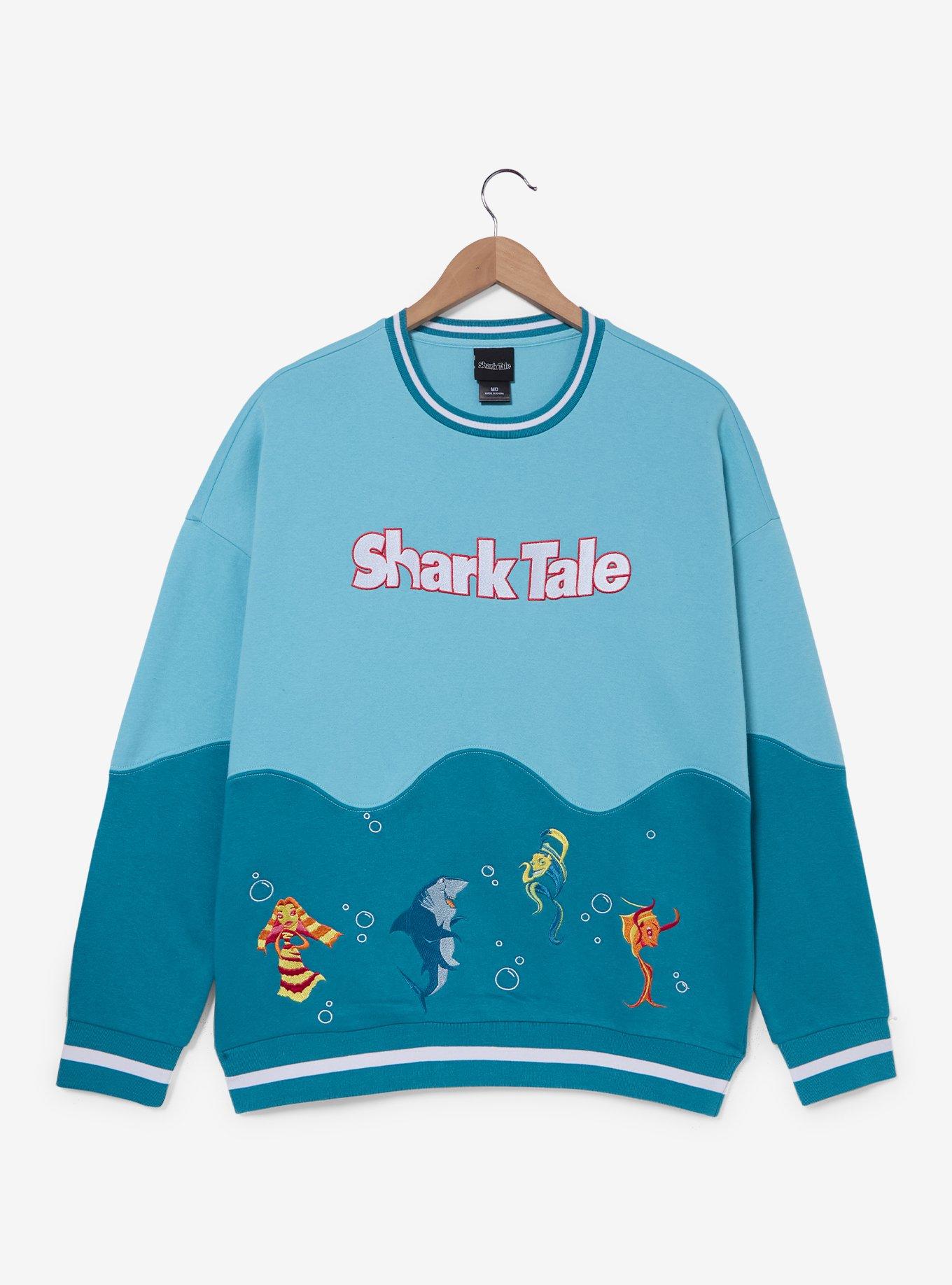 DreamWorks Shark Tale Wave Panel Crewneck &mdash; BoxLunch Exclusive, , hi-res