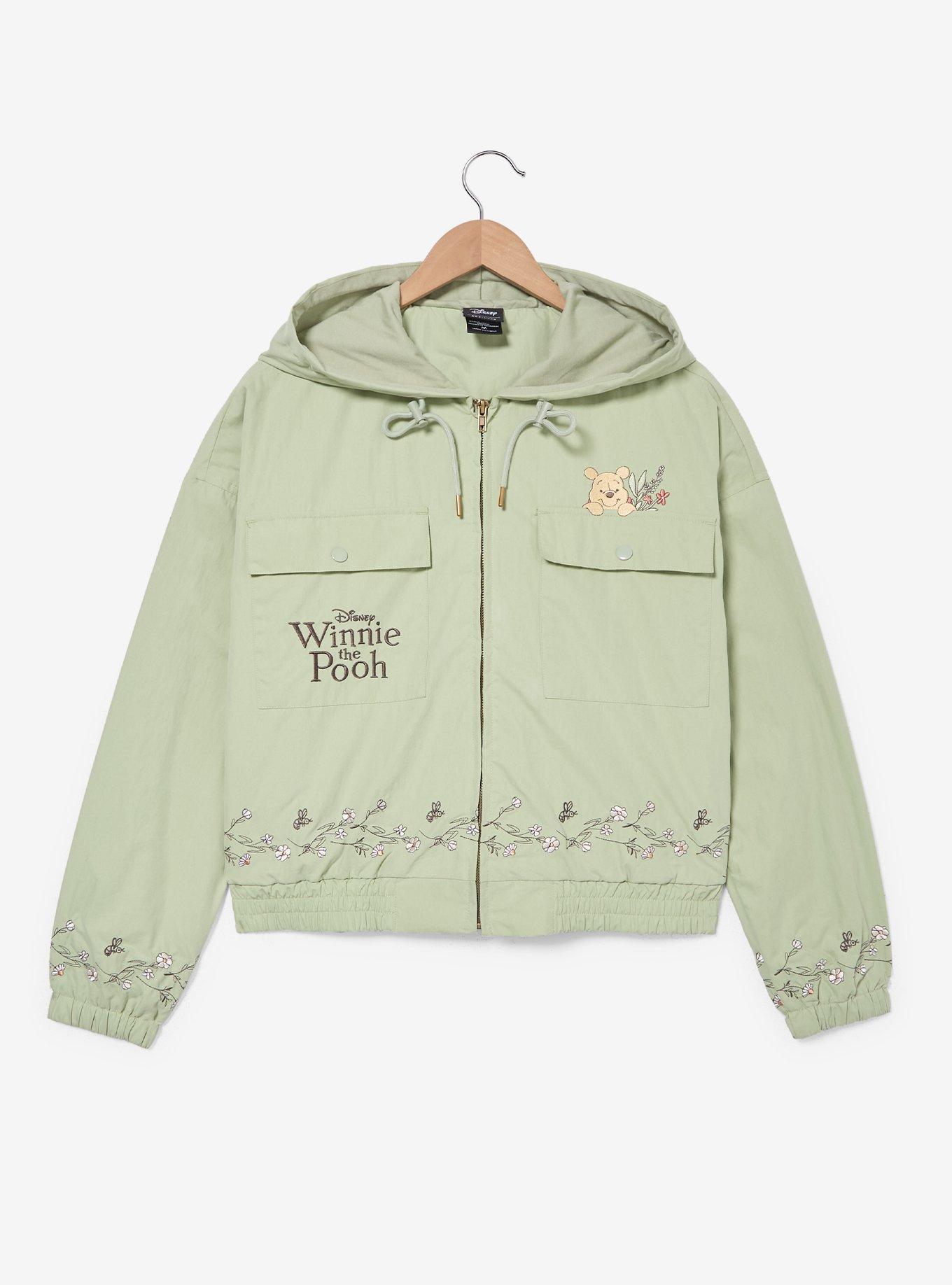 Disney Winnie the Pooh Floral Women's Cropped Jacket - BoxLunch Exclusive, , hi-res