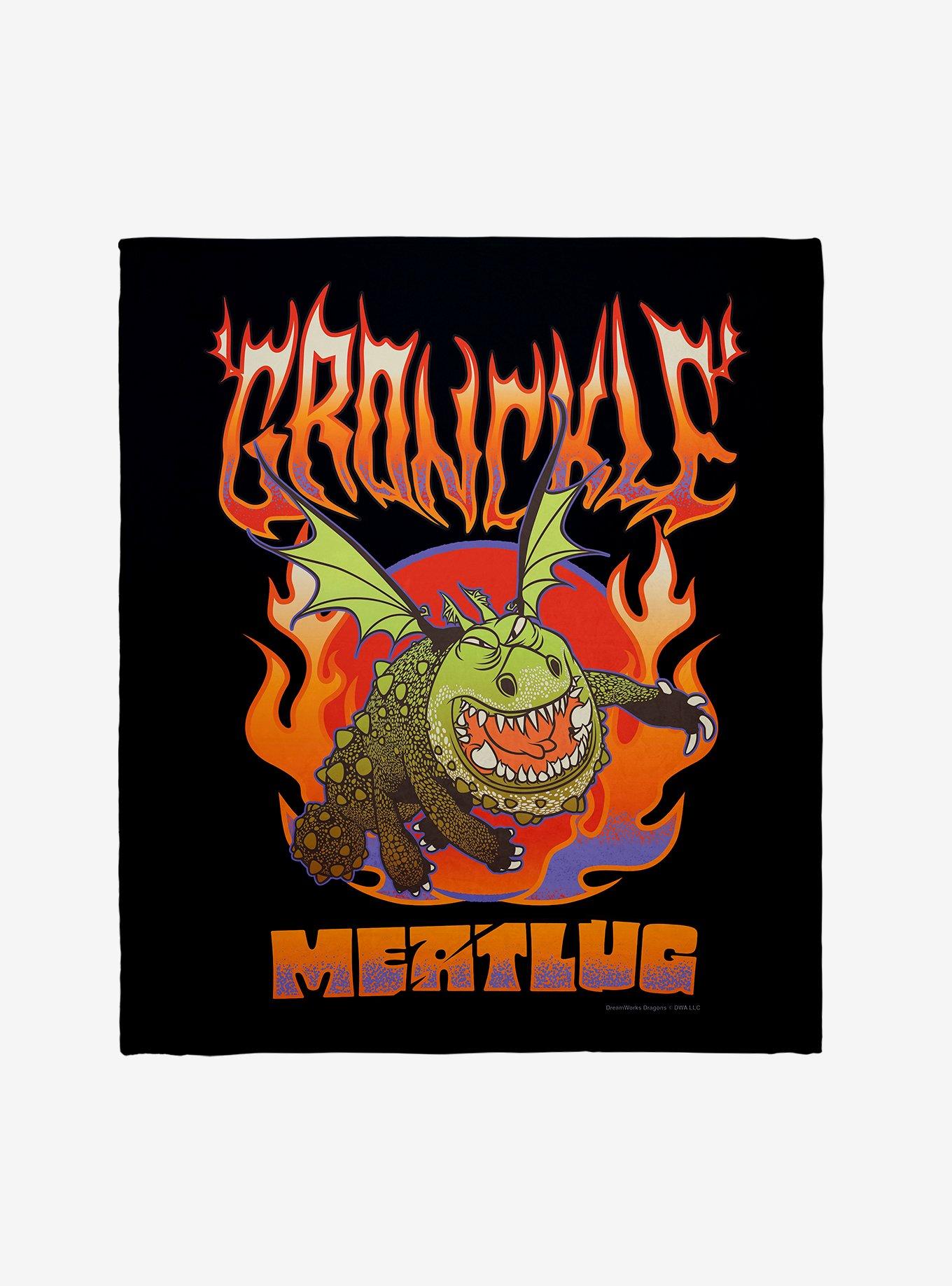 How To Train Your Dragon Gronckle Meatlug Throw Blanket, , hi-res