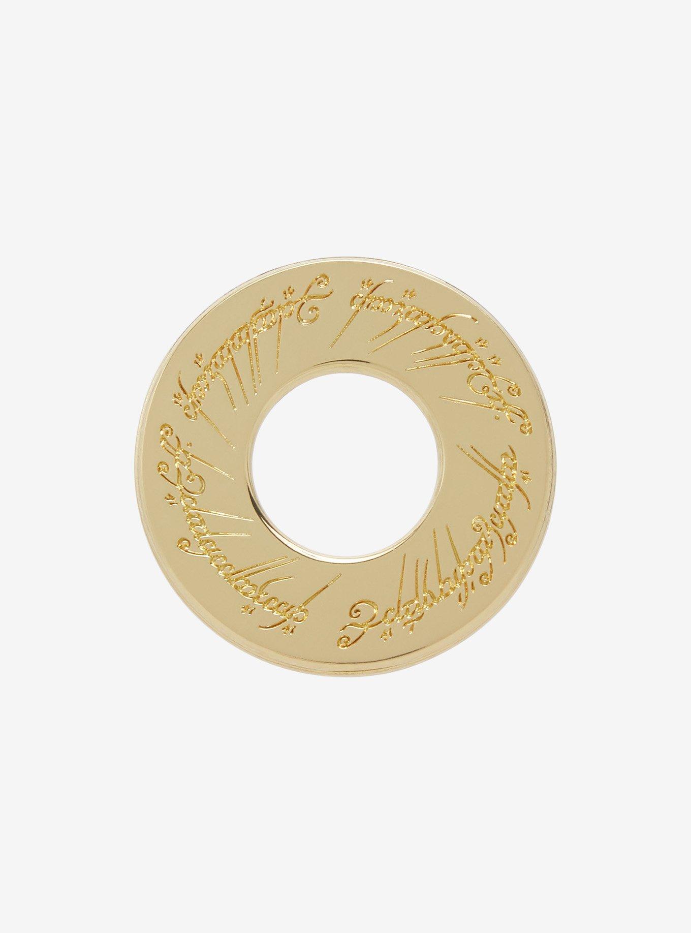 The Lord Of The Rings One Ring Spinner Enamel Pin Hot Topic Exclusive, , hi-res