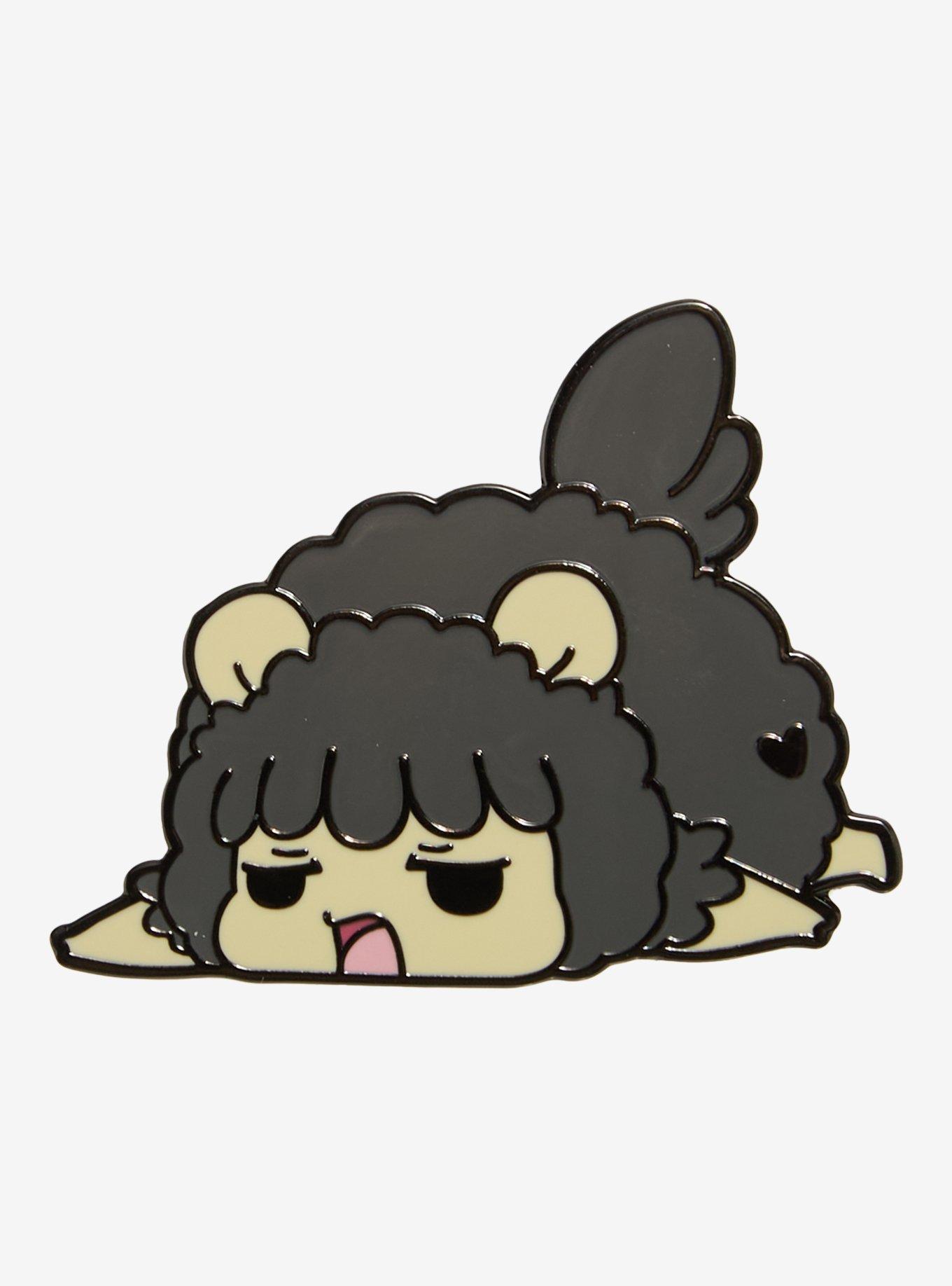 Tasty Peach Sad Sheep Enamel Pin, , hi-res