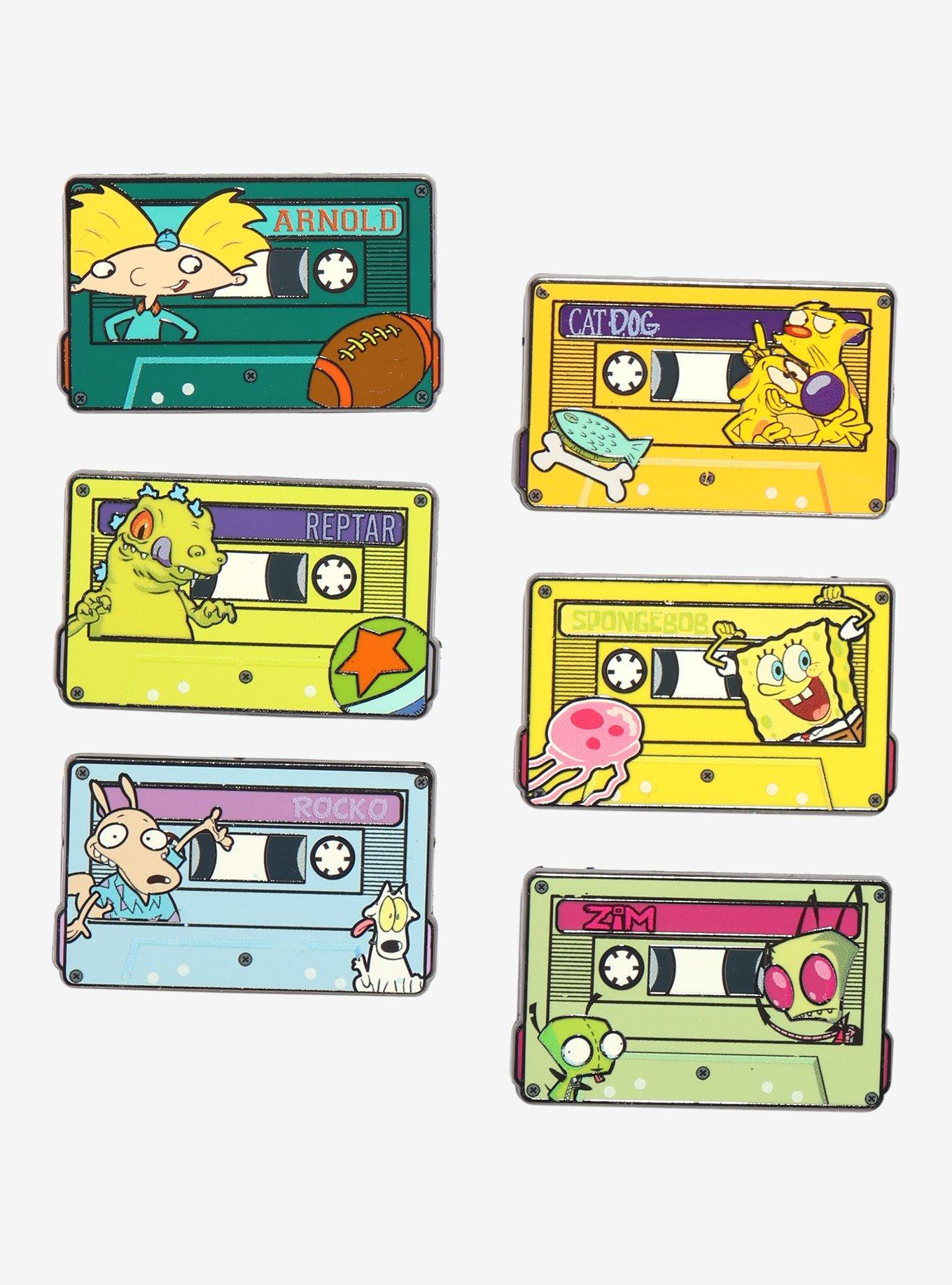 Nickelodeon Cartoons Cassette Blind Box Enamel Pin Hot Topic Exclusive, , hi-res