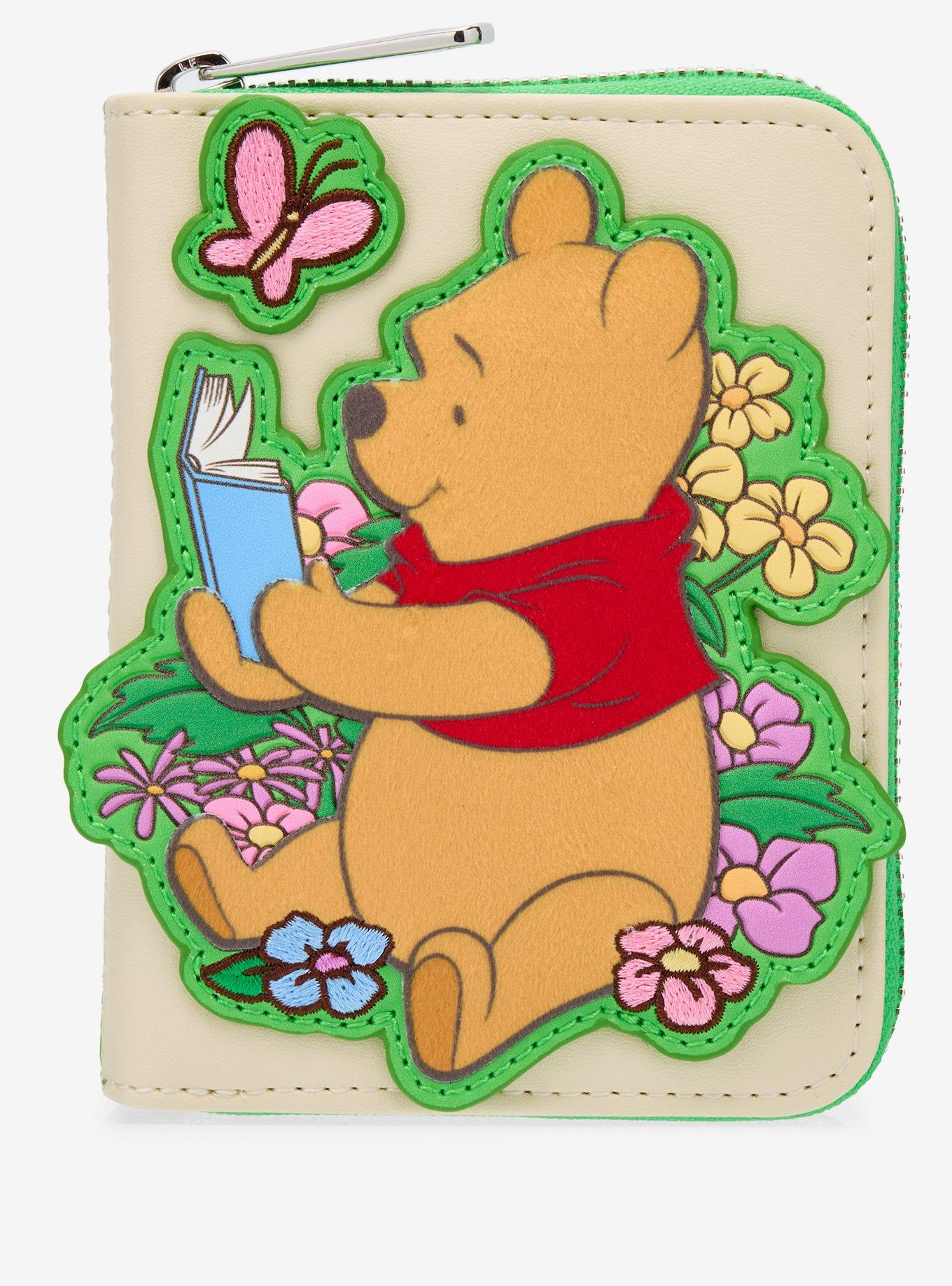 Loungefly Disney Winnie the Pooh Pooh Bear Reading Small Zip Wallet - BoxLunch Exclusive, , hi-res