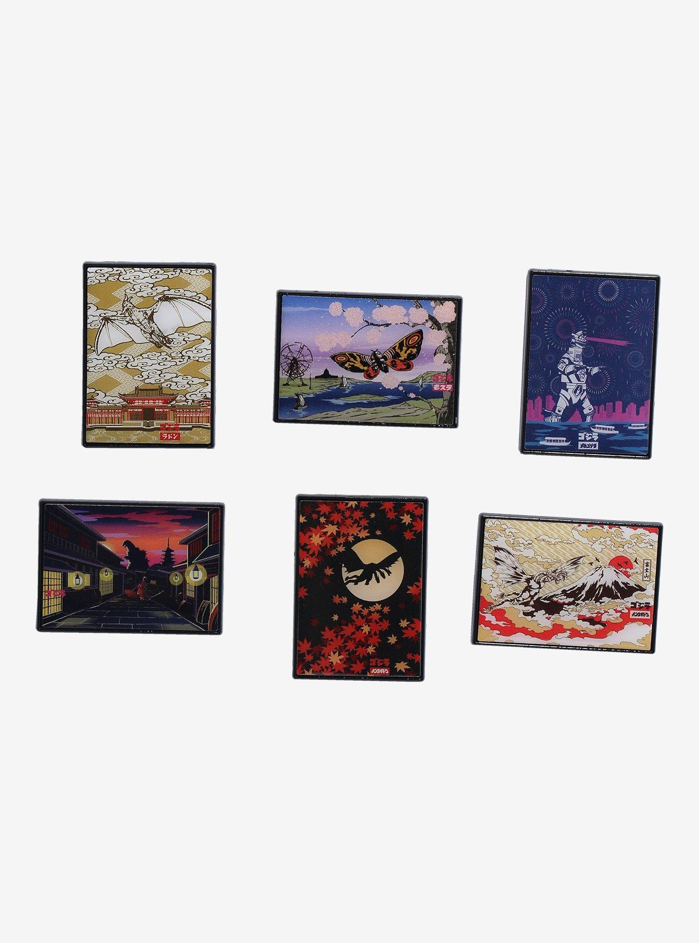 Godzilla Poster Blind Box Enamel Pin Hot Topic Exclusive, , hi-res