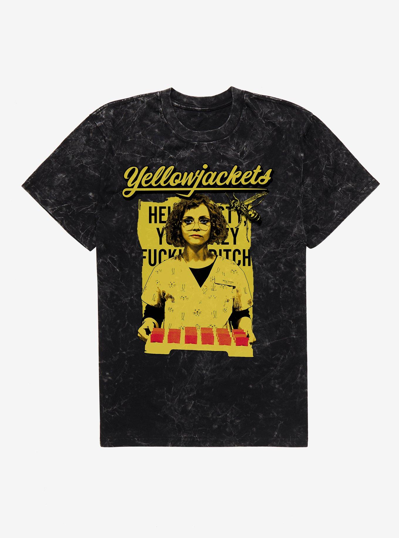 Yellowjackets Misty Mineral Wash T-Shirt, BLACK MINERAL WASH, hi-res