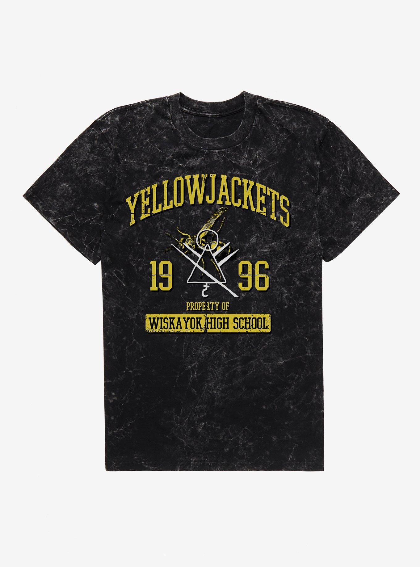 Yellowjackets Property Of Wiskayok High School Mineral Wash T-Shirt