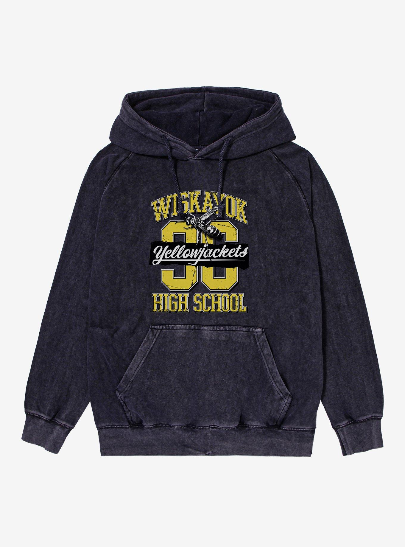 Yellowjackets Wiskayok High School Mineral Wash Hoodie