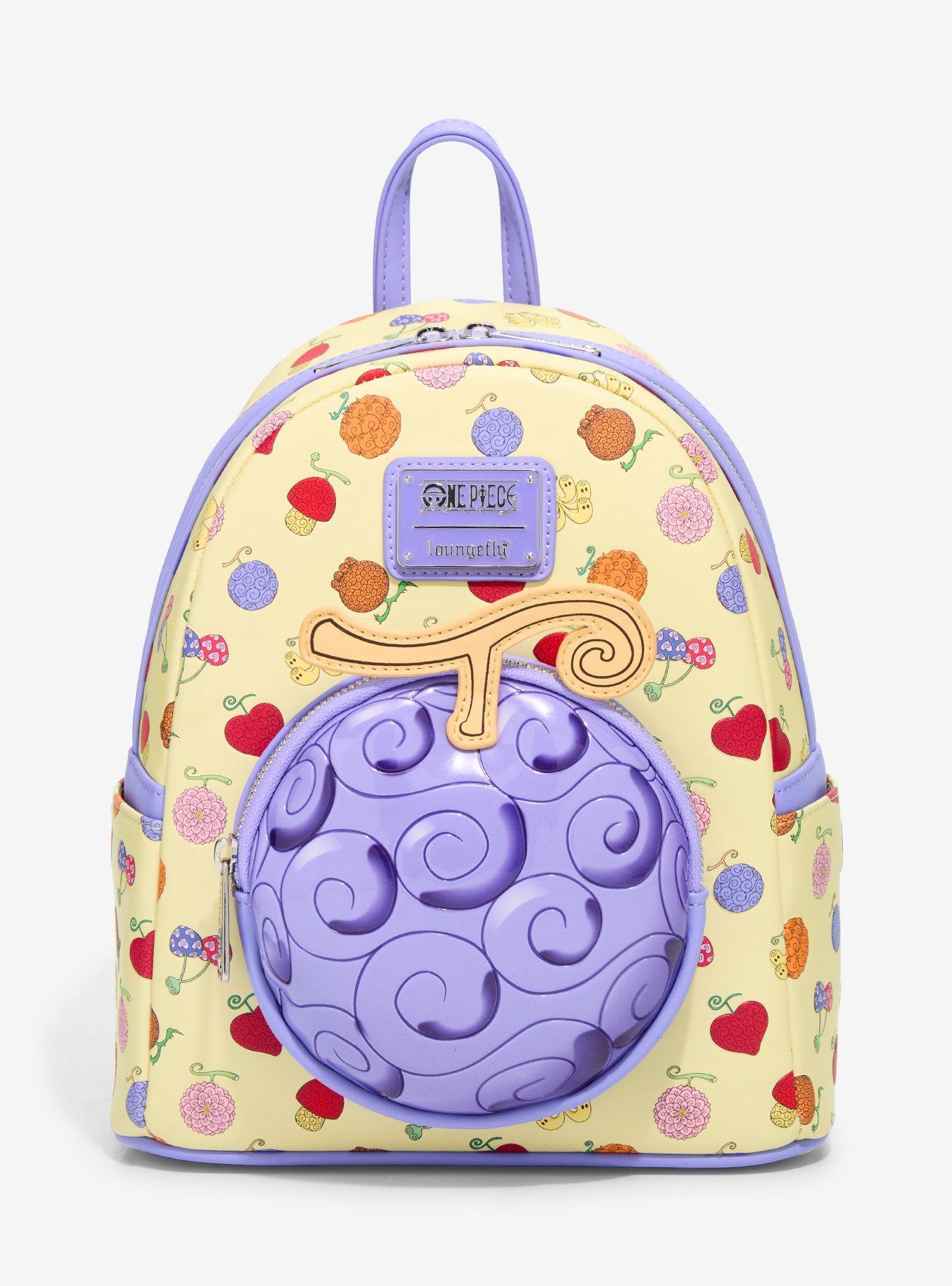 Loungefly One Piece Devil Fruit Allover Print Mini Backpack - BoxLunch Exclusive, , hi-res