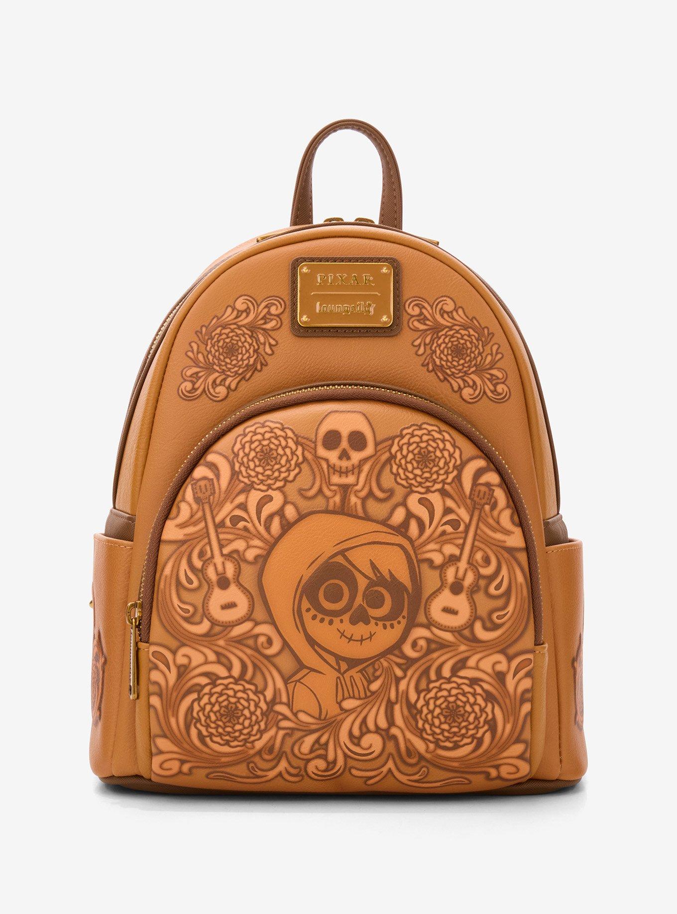 Loungefly Disney Pixar Coco Floral Miguel Tonal Mini Backpack - BoxLunch Exclusive, , hi-res