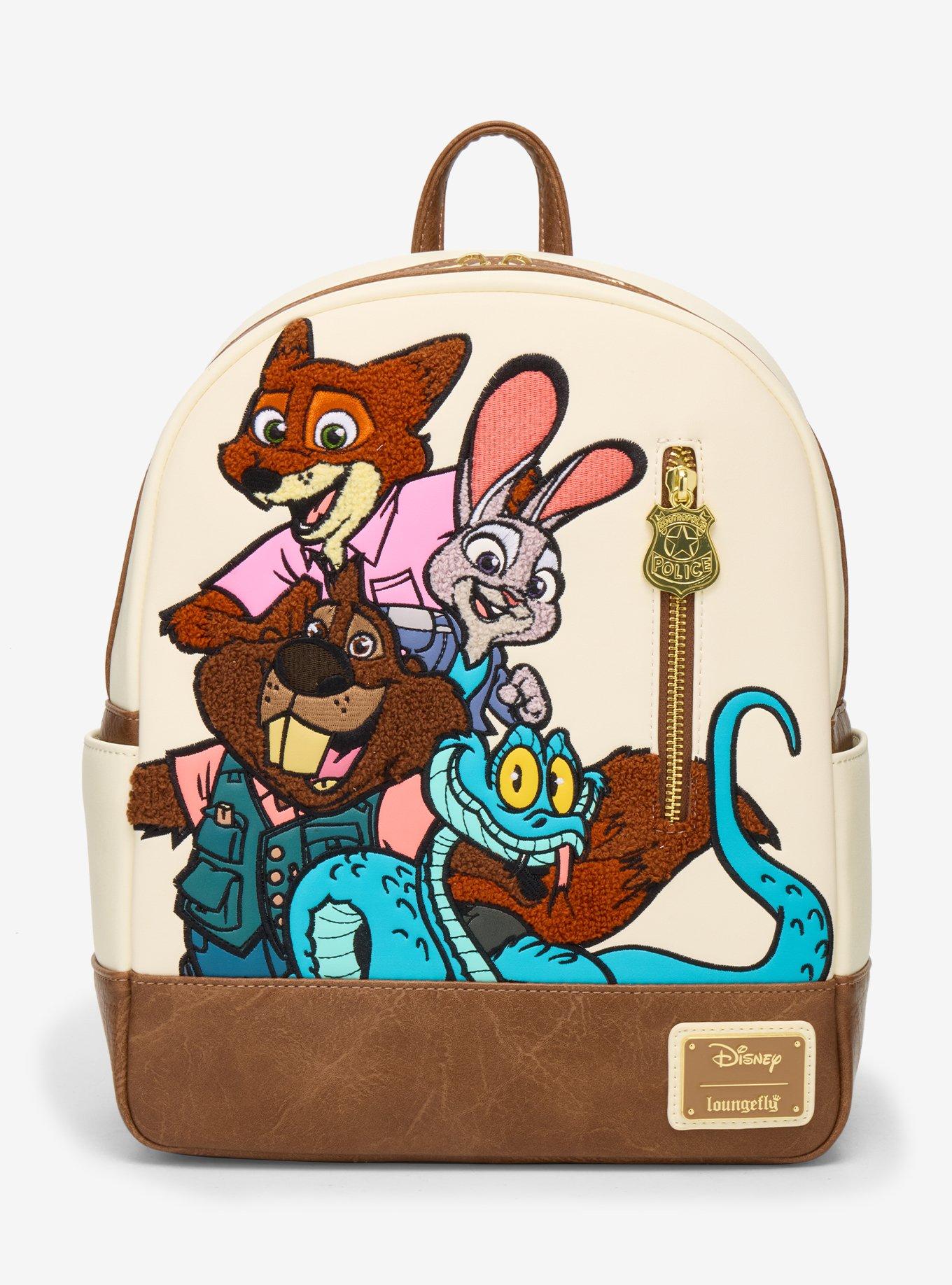 Loungefly Disney Zootopia 2 Chenille Group Portrait Mini Backpack - BoxLunch Exclusive, , hi-res