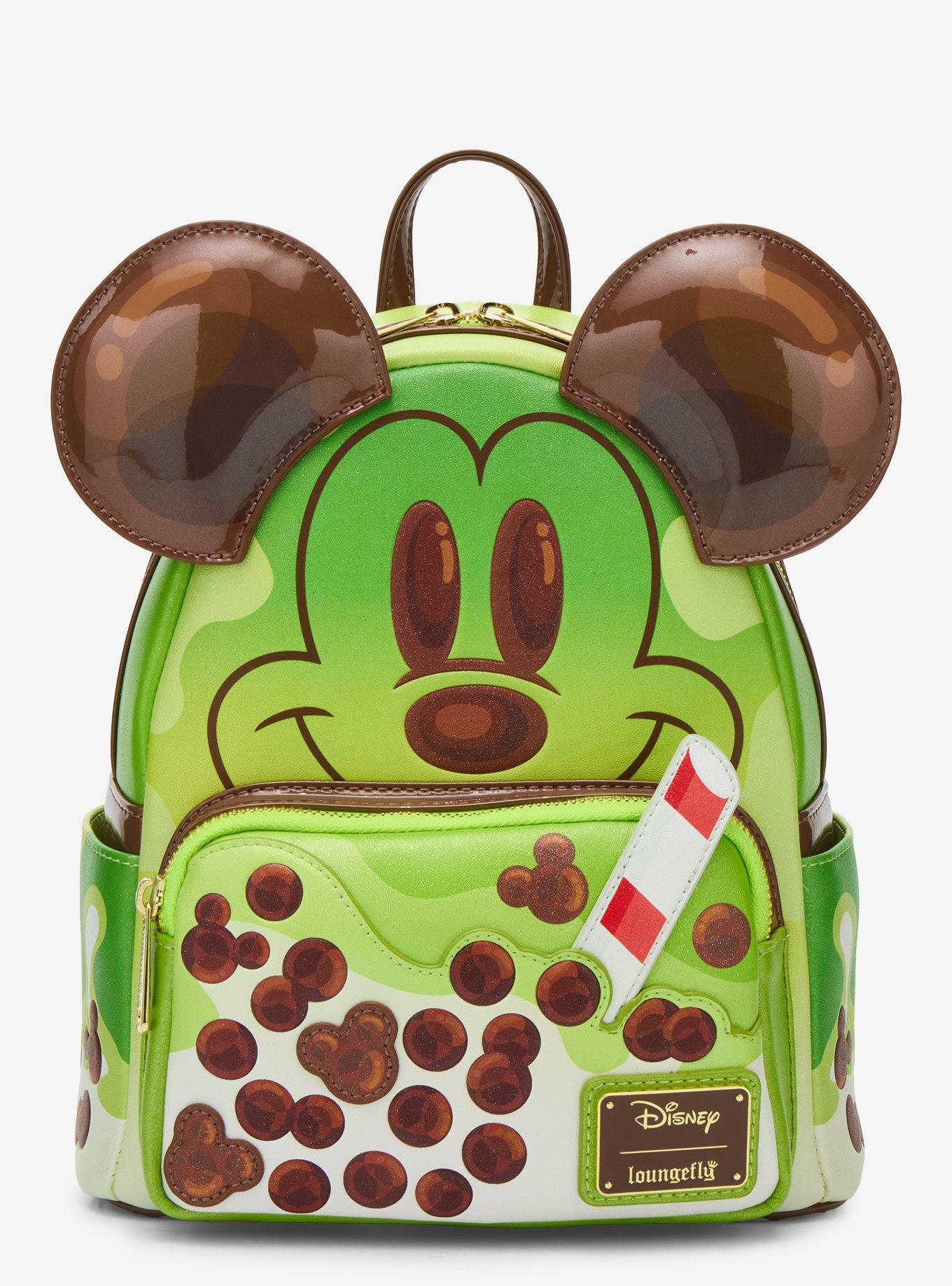 Loungefly Disney Mickey Mouse Green Tea Boba Figural Mini Backpack - BoxLunch Exclusive, , hi-res