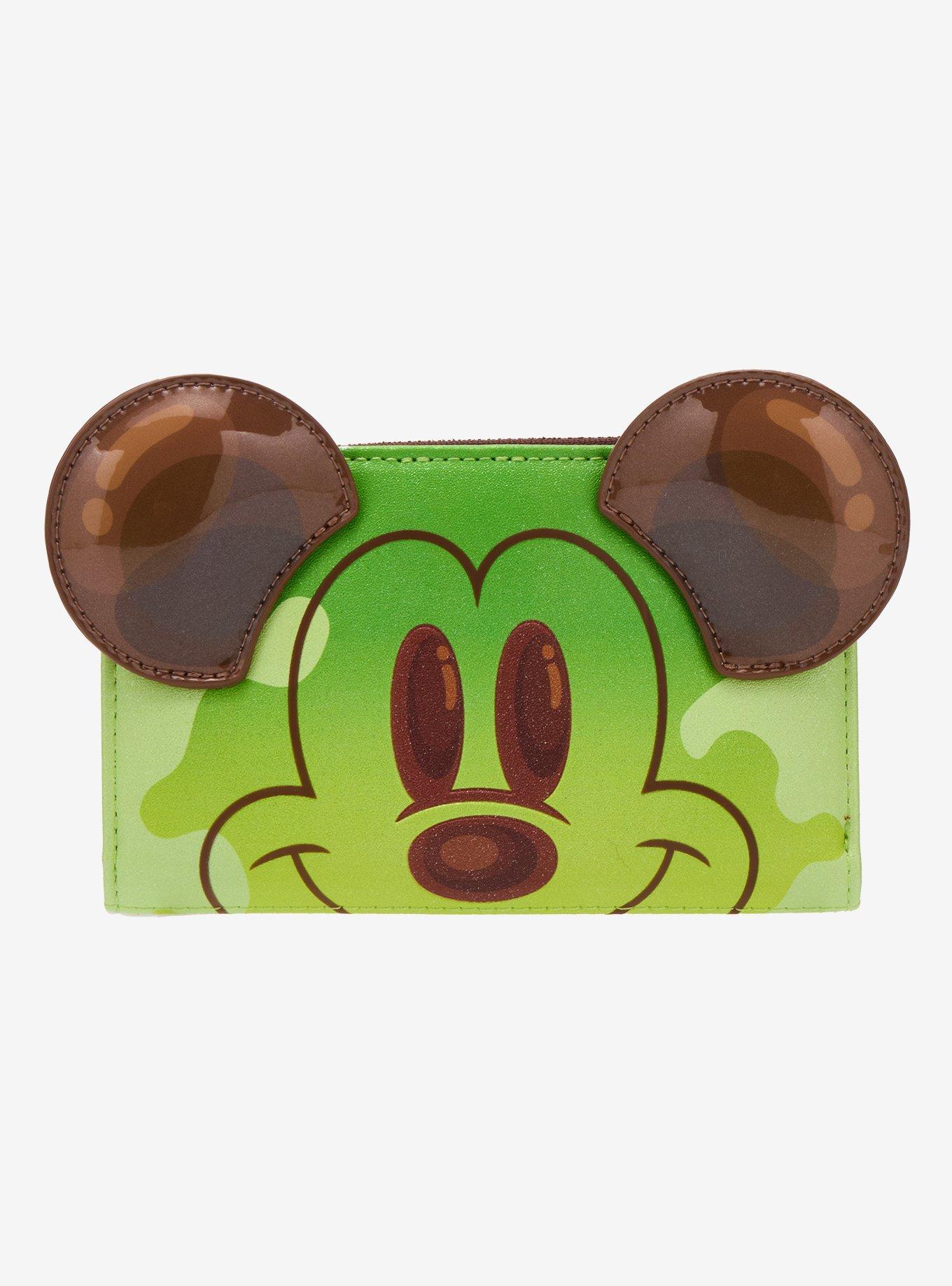 Loungefly Disney Mickey Mouse Green Tea Boba Figural Wallet - BoxLunch Exclusive, , hi-res