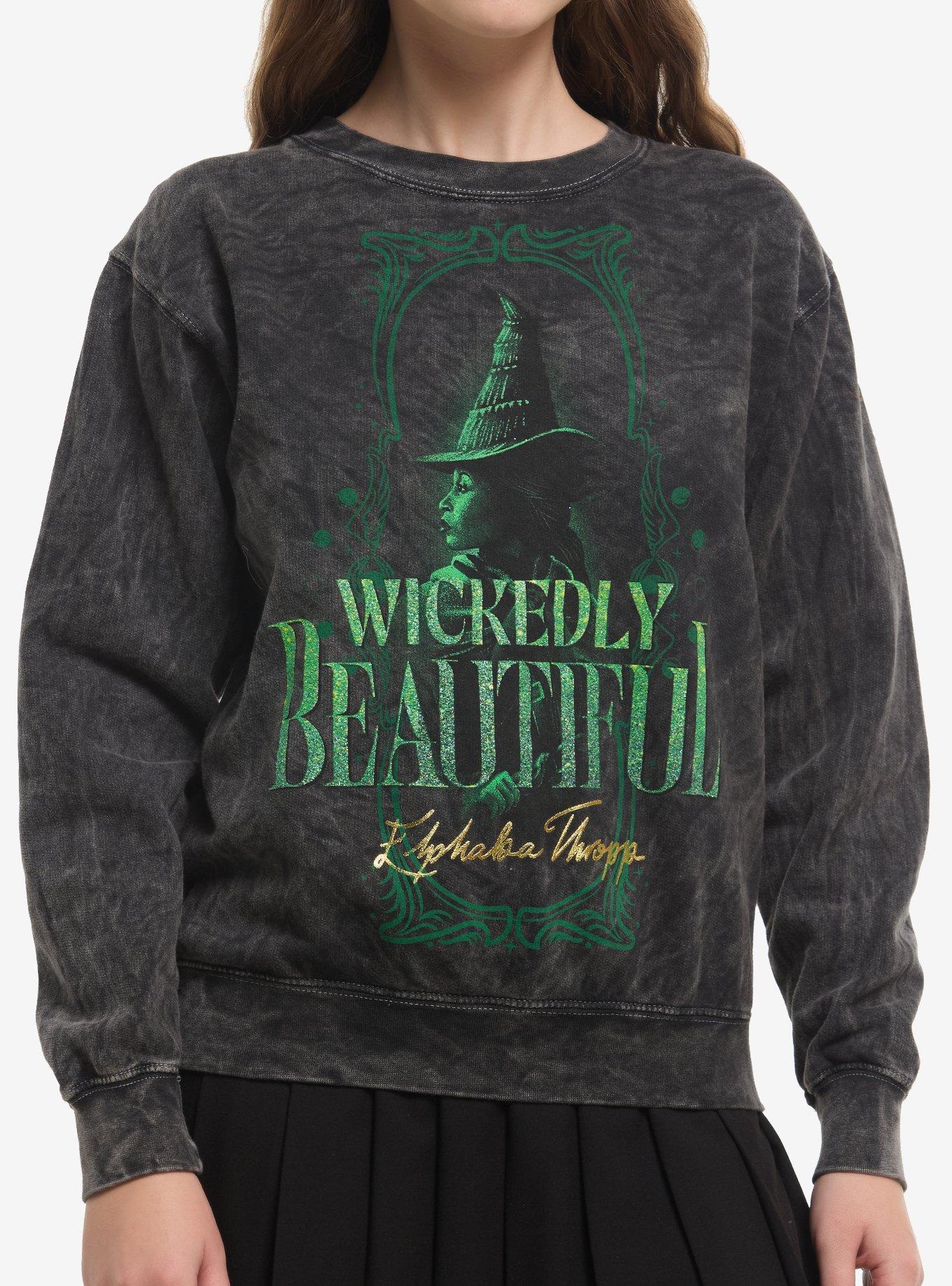 Wicked Elphaba Dark Wash Sweatshirt, , hi-res