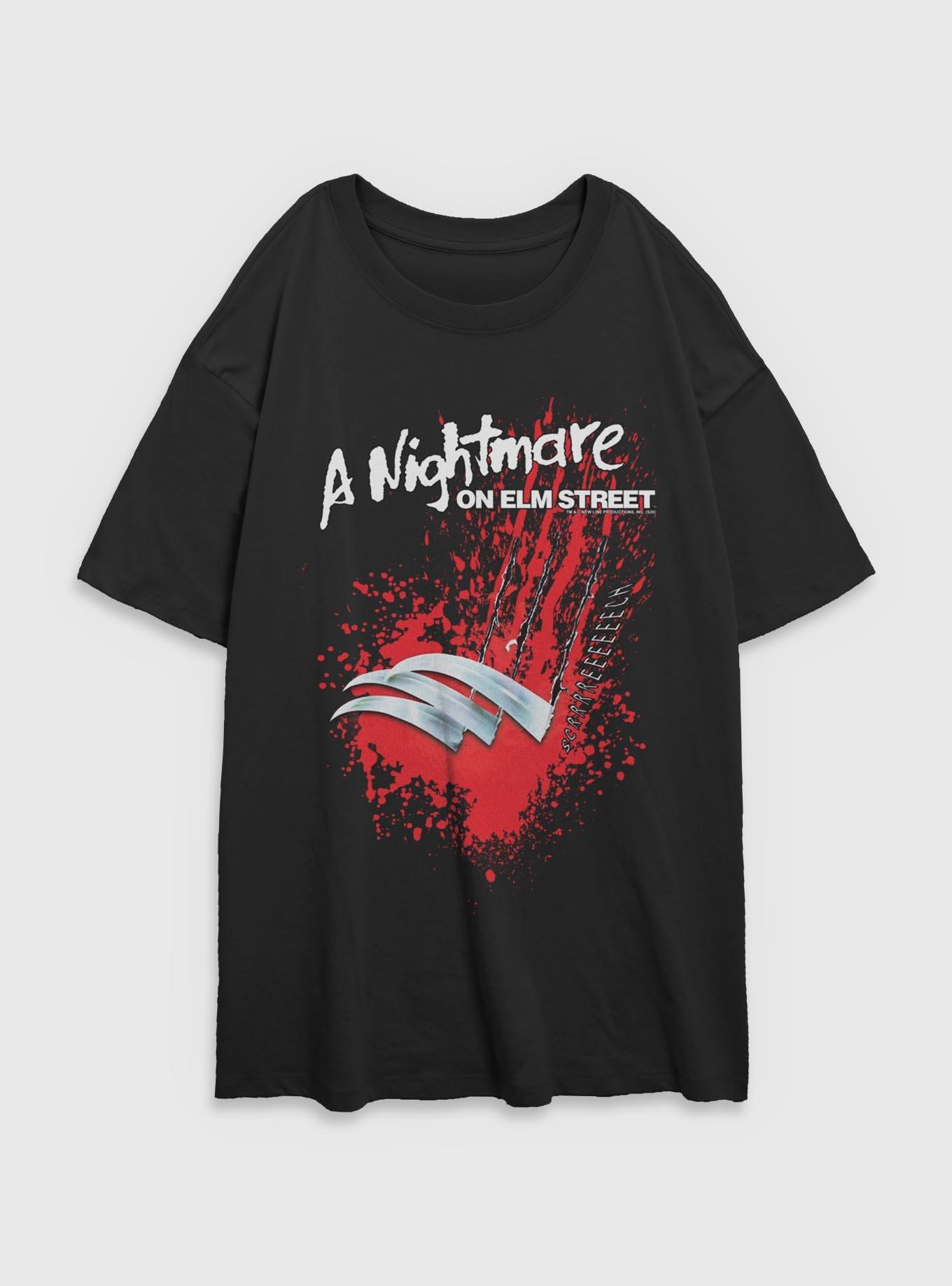 A Nightmare on Elm Street Claw Screech Girls Oversized T-Shirt, , hi-res