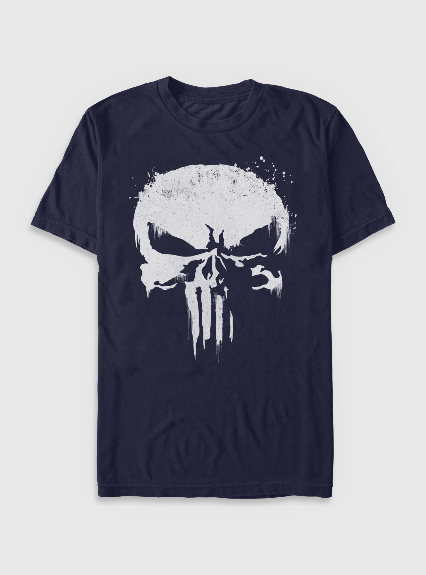 Marvel Punisher Skull Whiteout T-Shirt, , hi-res