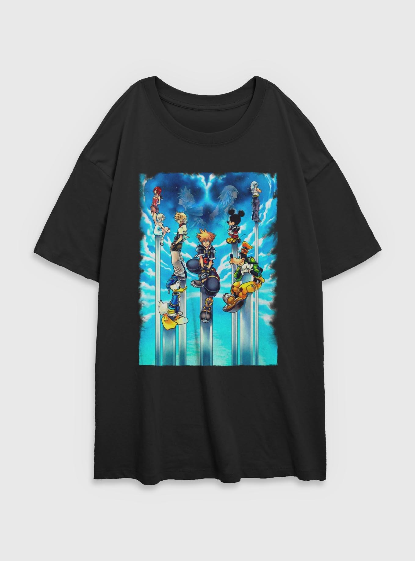 Disney Kingdom Hearts Sky Kingdom Girls Oversized T-Shirt