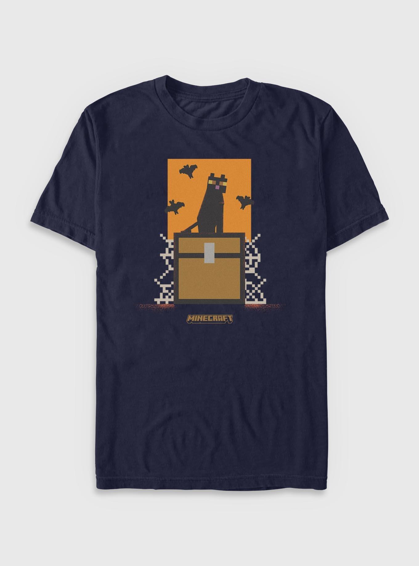 Minecraft Cat And Bats T-Shirt, , hi-res
