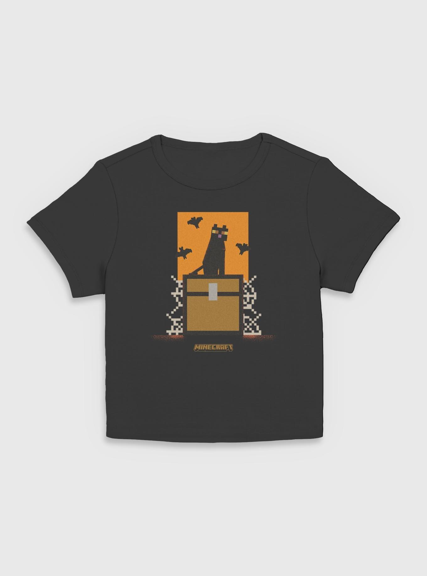 Minecraft Cat And Bats Girls Baby T-Shirt
