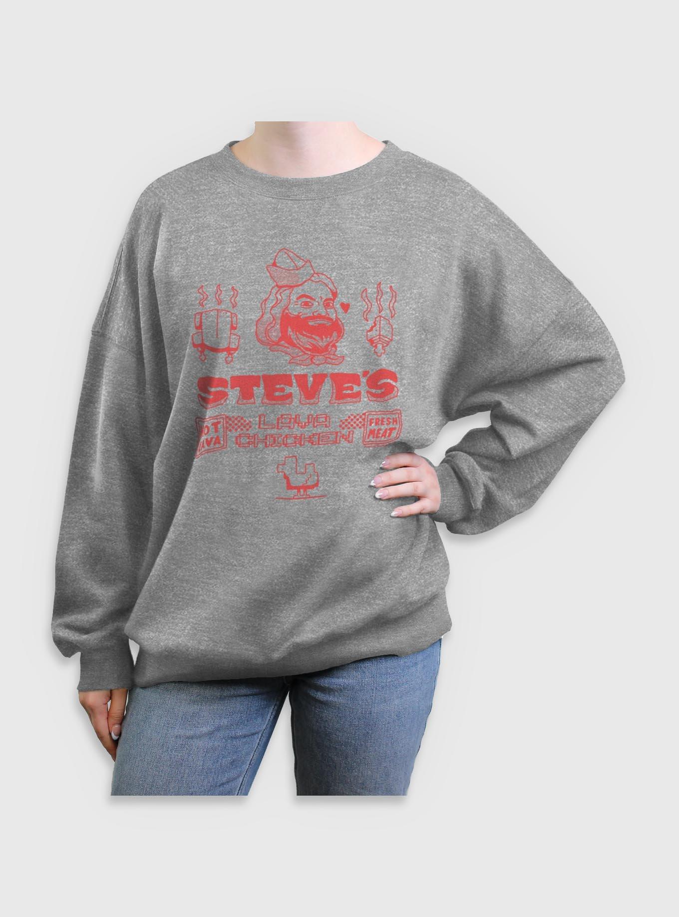 A Minecraft Movie Steves Lava Chicken Girls Oversized Sweatshirt, , hi-res