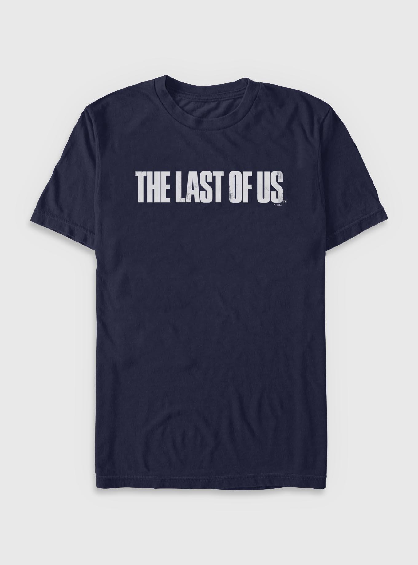 The Last Of Us Distressed Logo T-Shirt, NAVY, hi-res