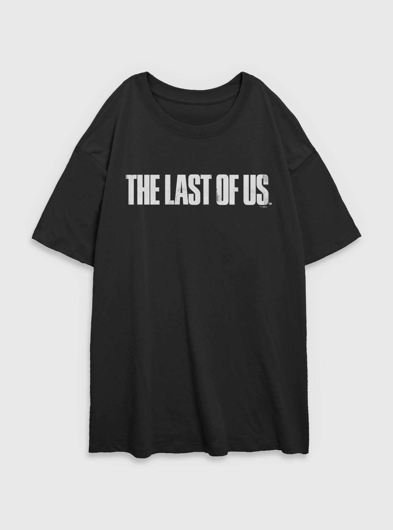 The Last Of Us Distressed Logo Girls Oversized T-Shirt