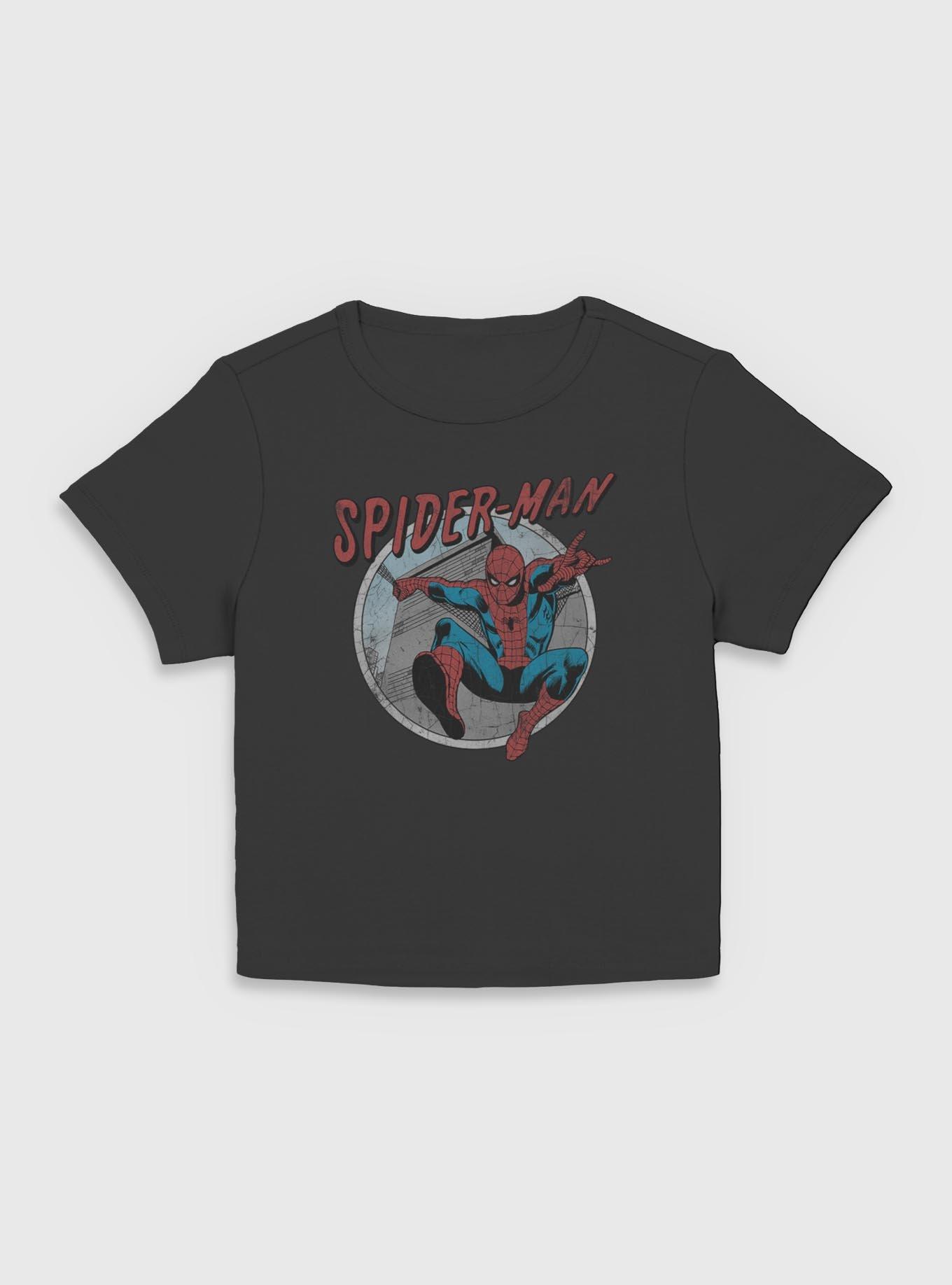 Marvel Spider-Man Retro Girls Baby T-Shirt, BLACK, hi-res