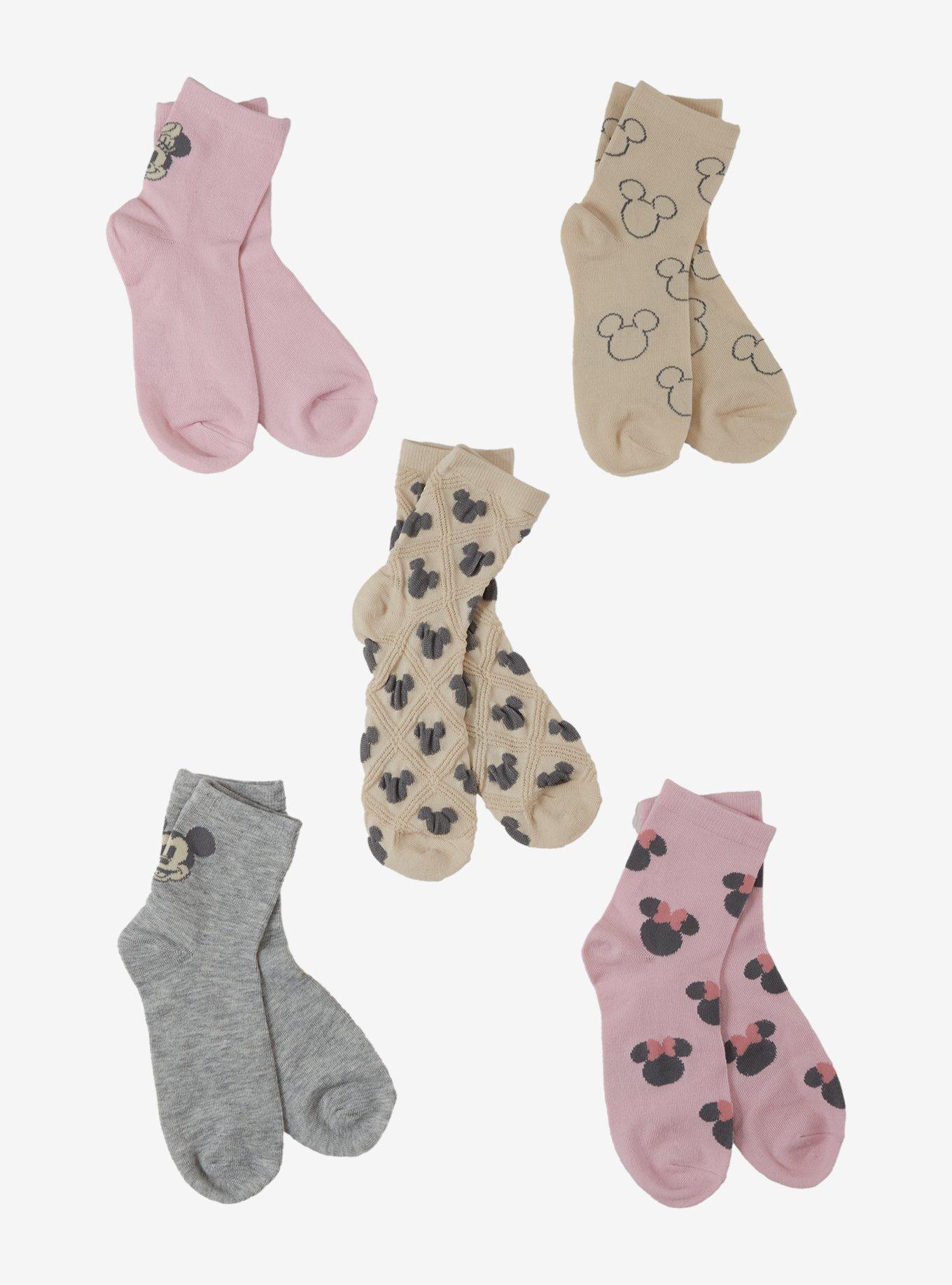 Disney Mickey & Minnie Ears Sock Set, , hi-res