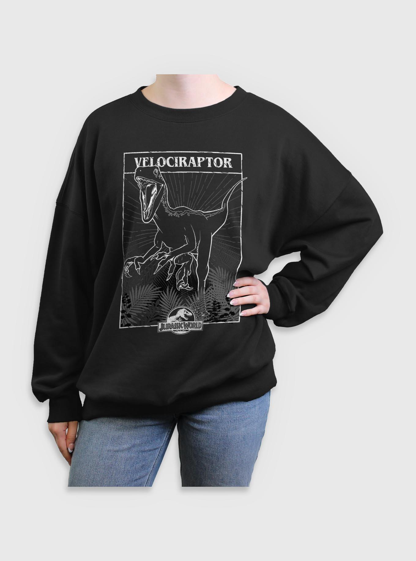 Jurassic Park Velociraptor Tarot Womens Oversized Sweatshirt, , hi-res
