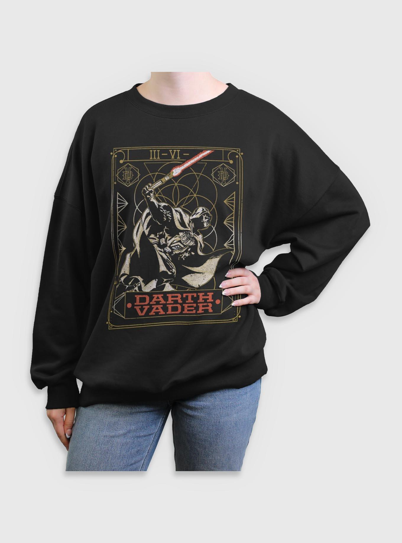 Star Wars Darth Vader Battle Tarot Womens Oversized Sweatshirt, , hi-res