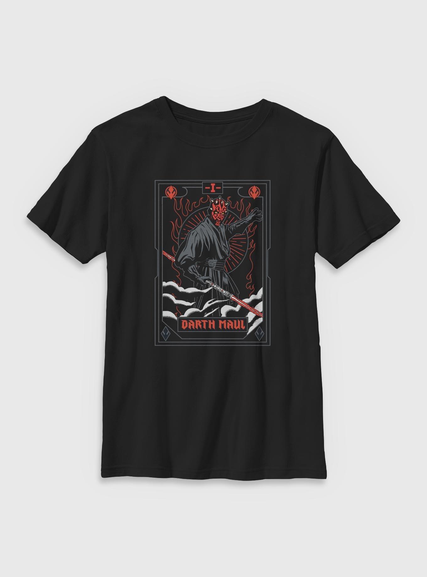 Star Wars Darth Maul Battle Stance Tarot Youth T-Shirt, , hi-res