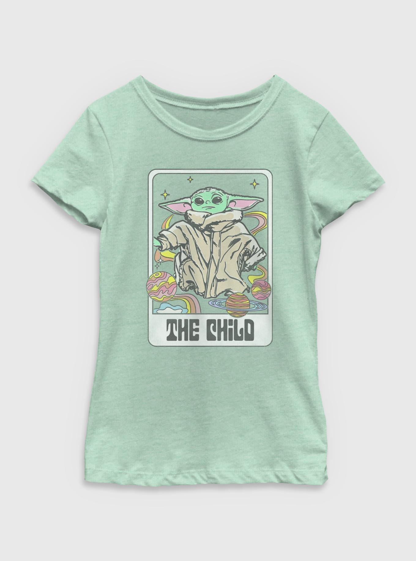 Star Wars The Mandalorian The Child Space Vibes Tarot Youth Girls T-Shirt, , hi-res