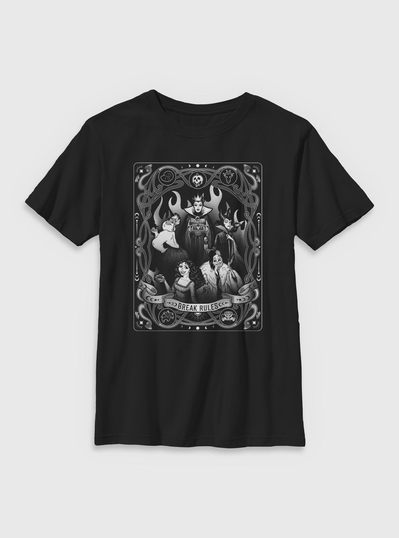 Disney Villains Break Rules Tarot Youth T-Shirt, , hi-res