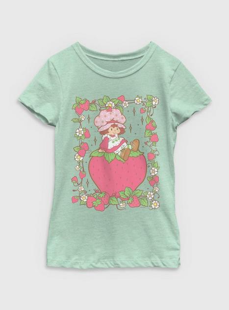 Strawberry Shortcake Tarot Frame Youth Girls T-Shirt - GREEN