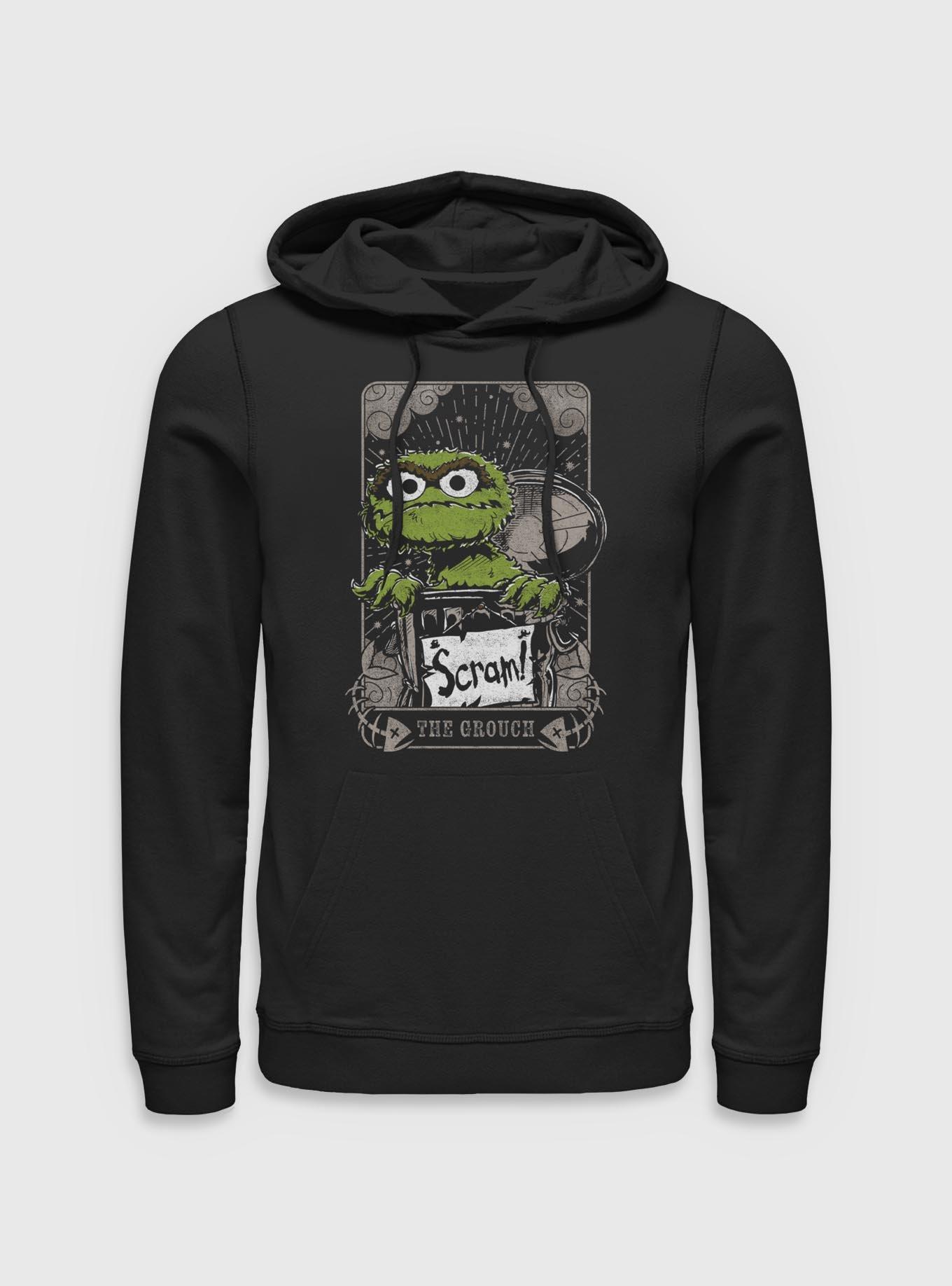 Sesame Street Oscar The Grouch Scram Tarot Hoodie, , hi-res