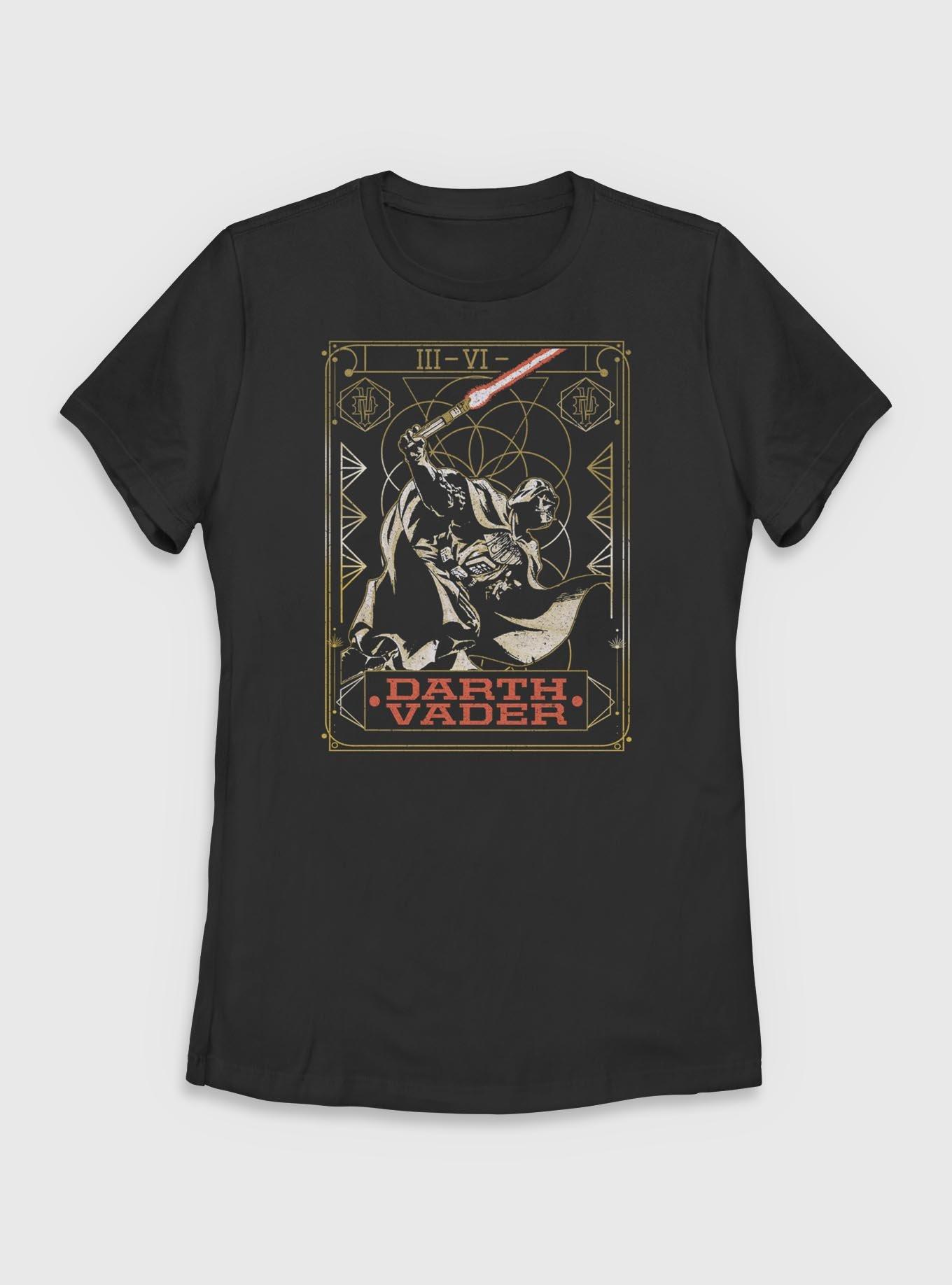 Star Wars Darth Vader Battle Tarot Womens T-Shirt, , hi-res