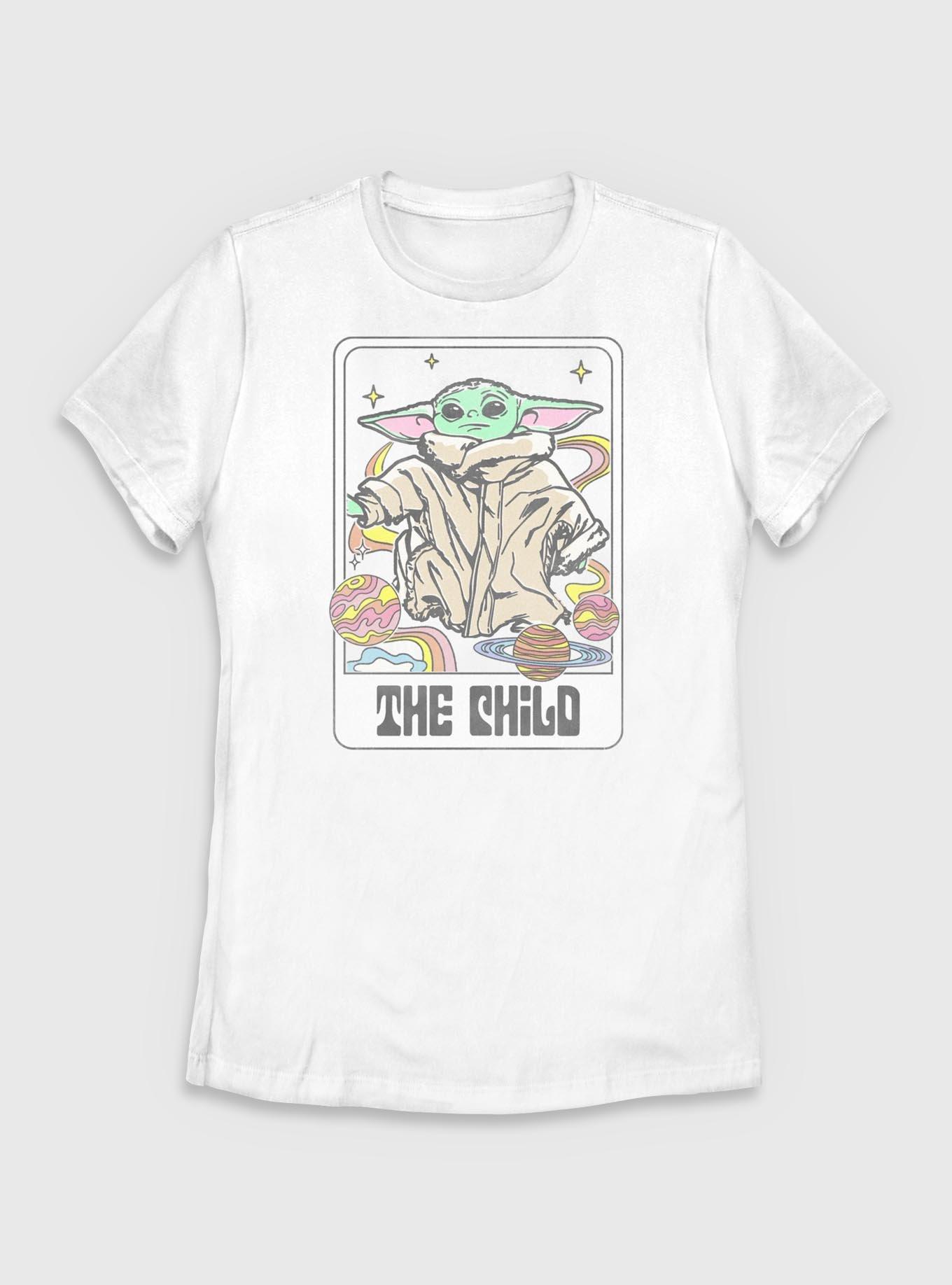 Star Wars The Mandalorian The Child Space Vibes Tarot Womens T-Shirt, , hi-res