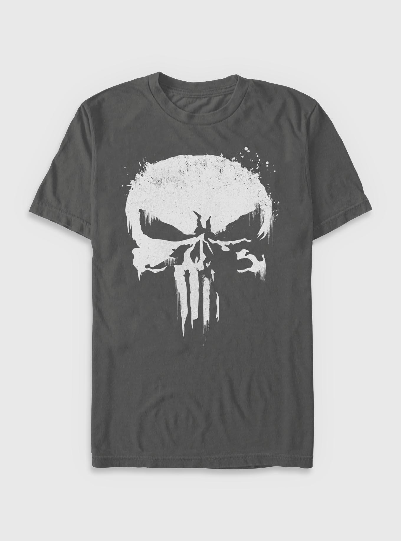 Marvel Punisher White Out Garment Dye T-Shirt