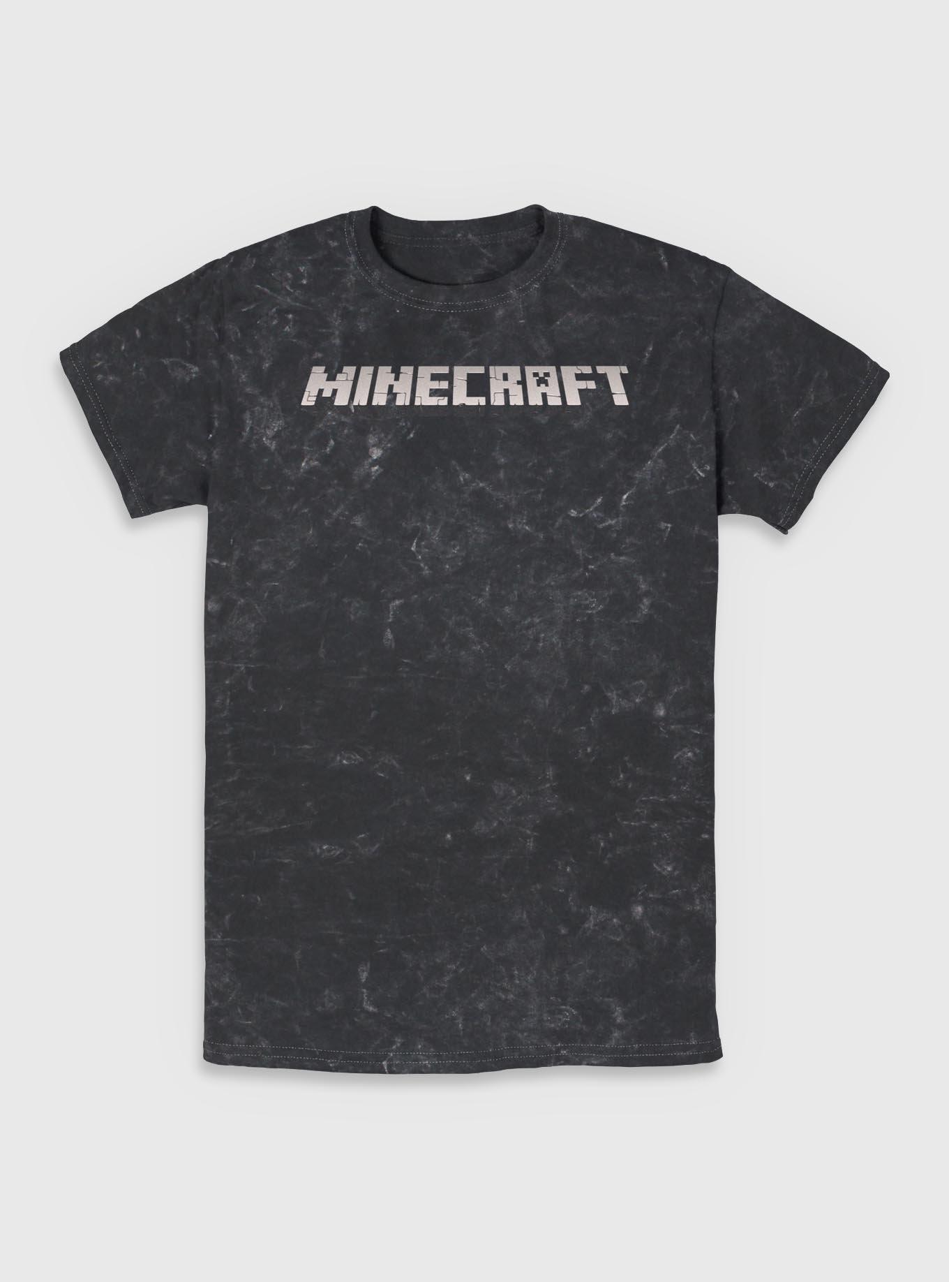 Minecraft Minecraft Logo Black Mineral Wash T-Shirt, , hi-res
