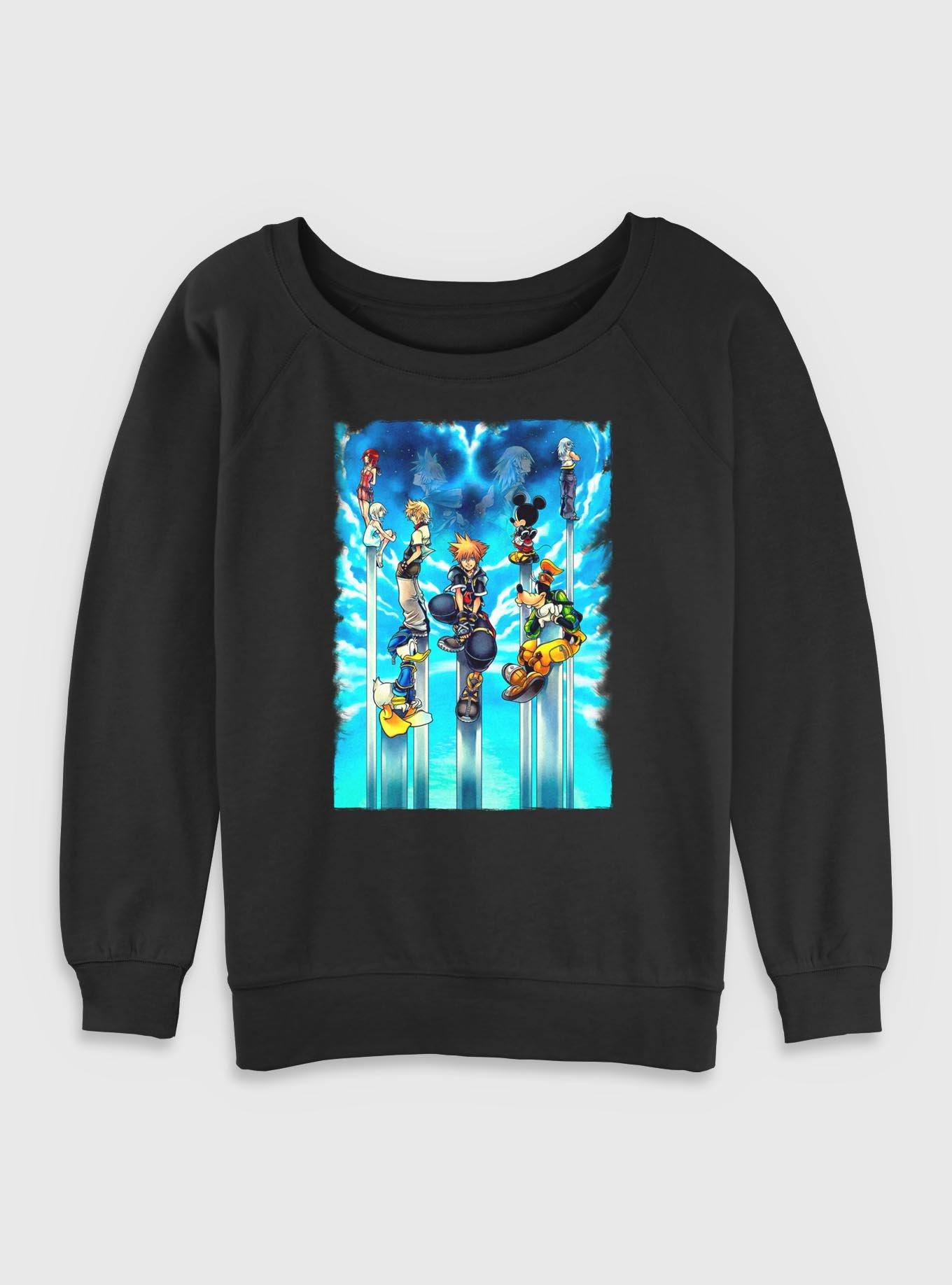 Disney Kingdom Hearts Sky Kingdom Womens Slouchy Sweatshirt, , hi-res