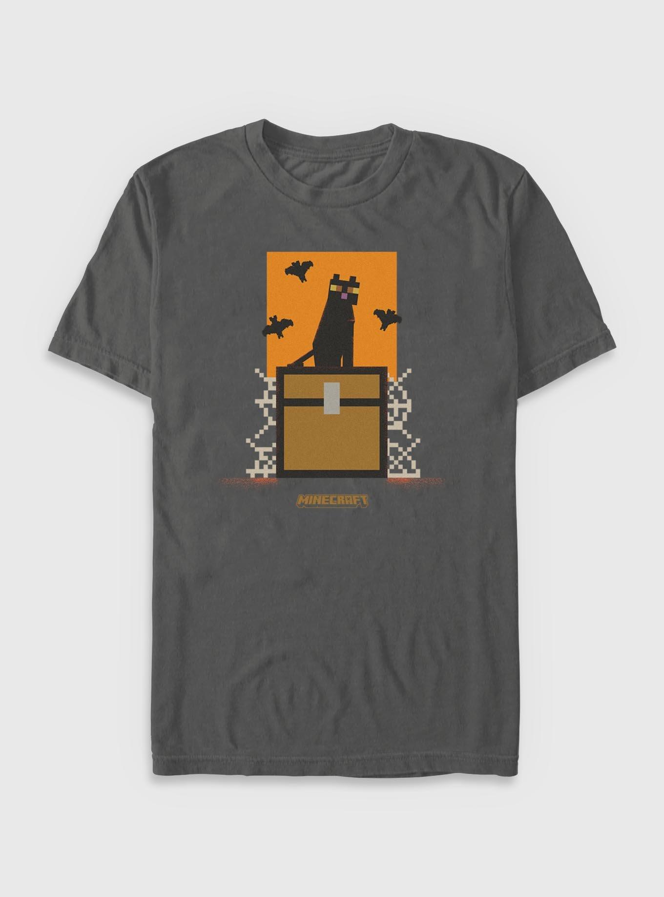 Minecraft Cat And Bats Garment Dye T-Shirt