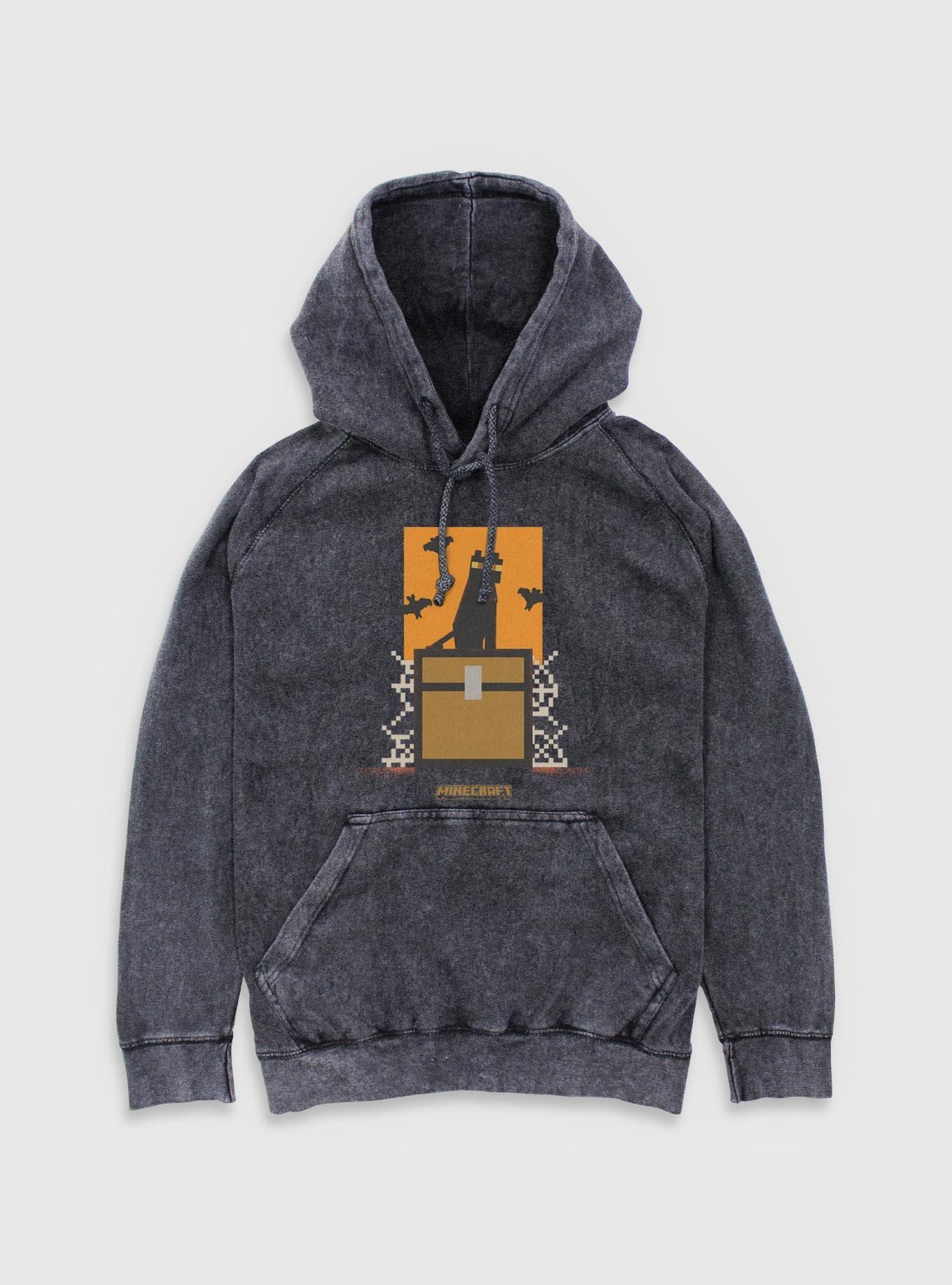 Minecraft Cat And Bats Mineral Wash Hoodie, , hi-res