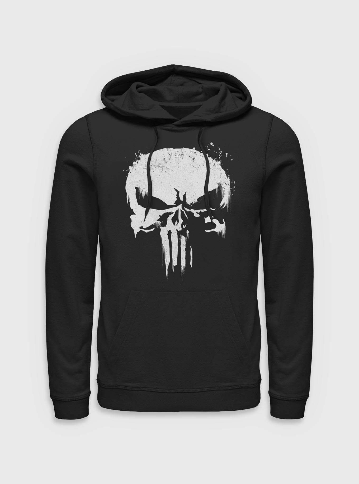 Marvel Punisher Punisher White Out Hoodie, , hi-res