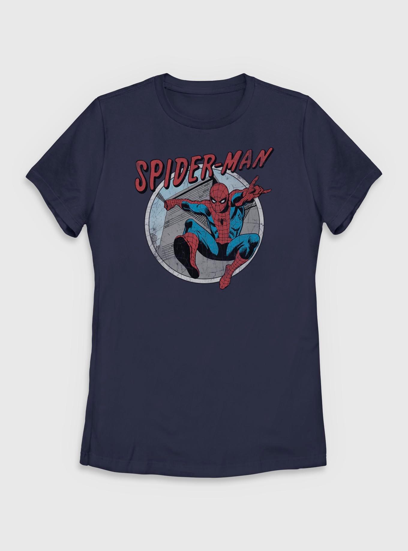 Marvel Spider-Man Retro Womens T-Shirt
