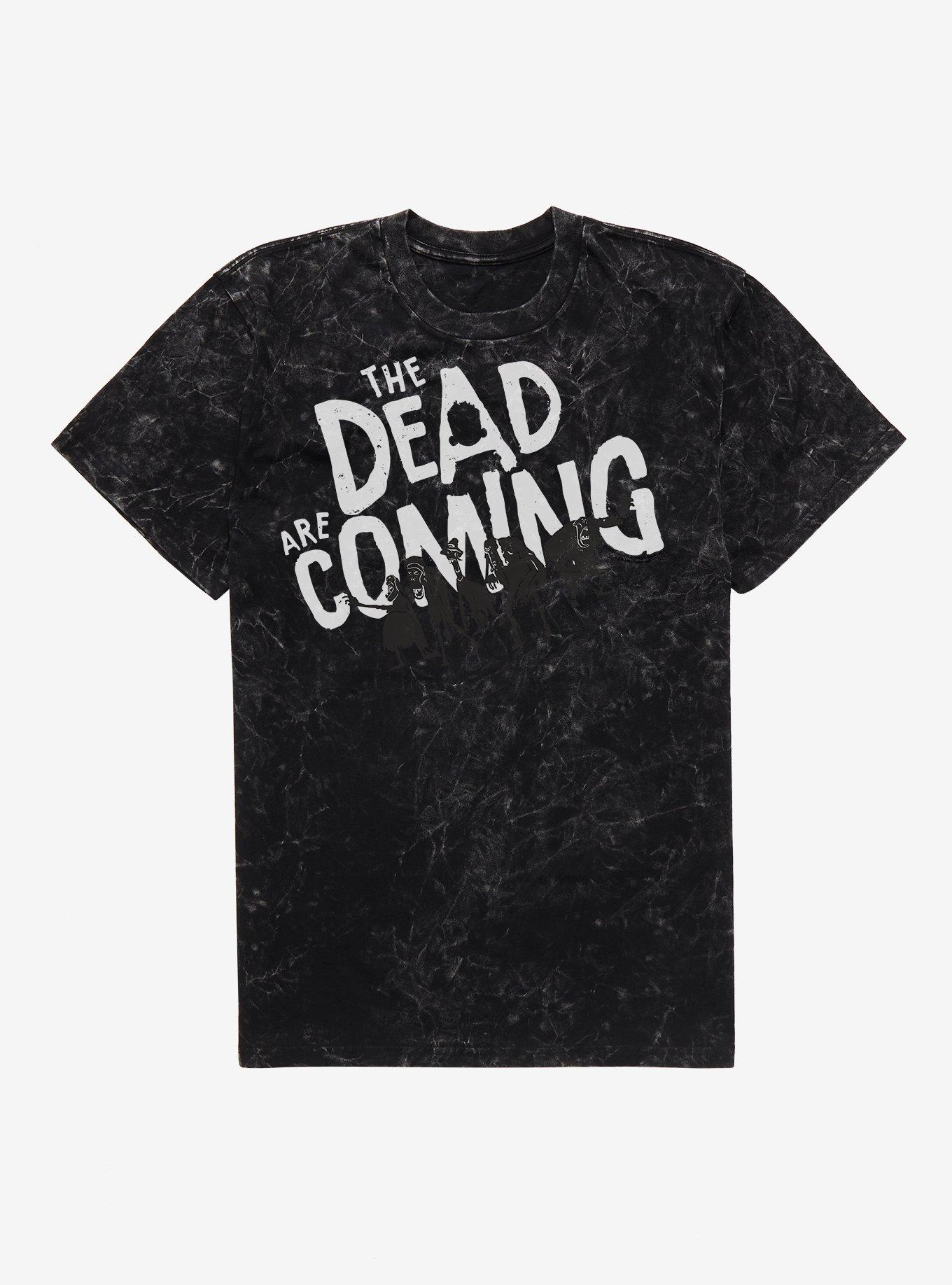 ParaNorman The Dead Are Coming Mineral Wash T-Shirt, BLACK MINERAL WASH, hi-res