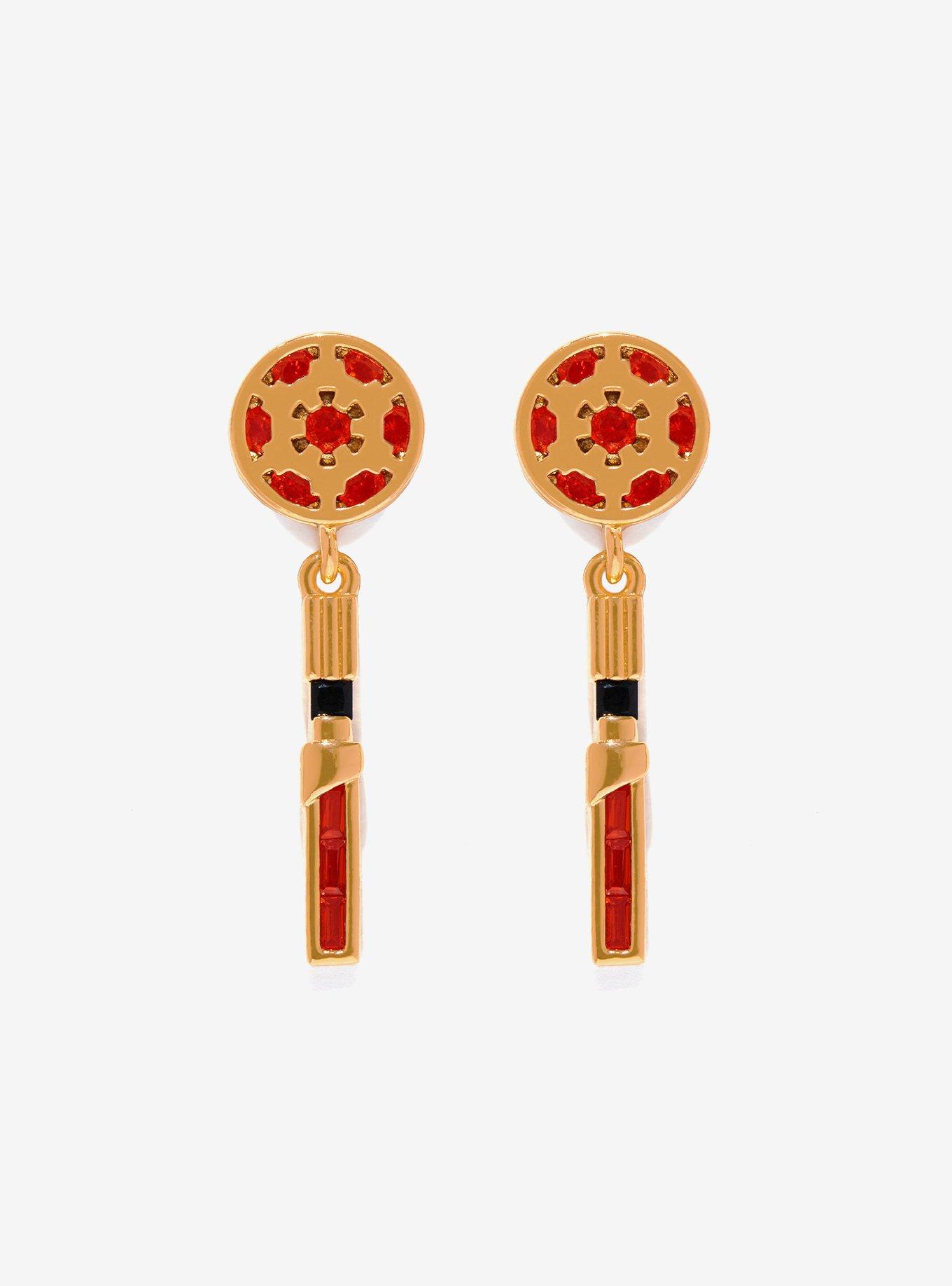 Star Wars X Girls Crew Imperial Lightsaber Drop Earrings, , hi-res