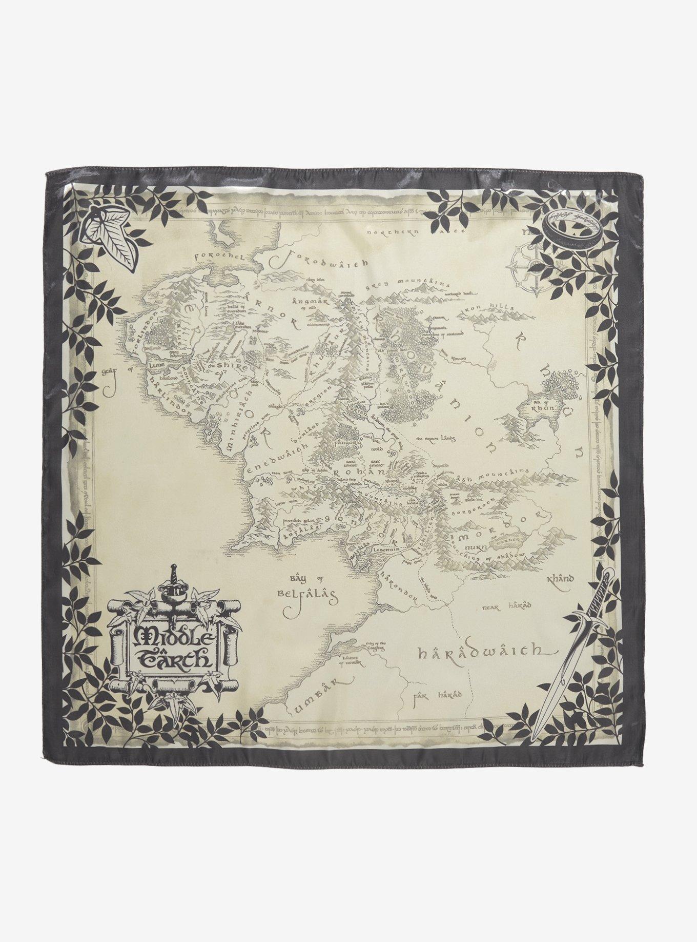 Her Universe The Lord Of The Rings Middle-Earth Map Scarf Her Universe Exclusive, , hi-res