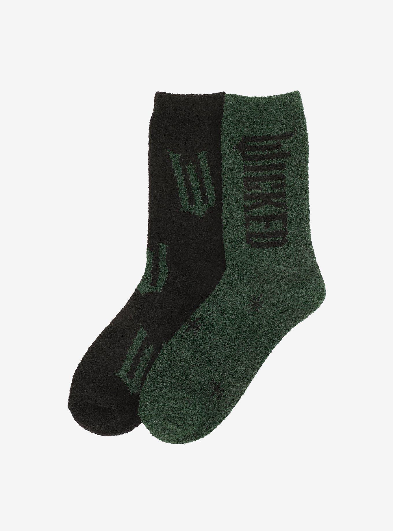 Wicked Elphaba Cozy Crew Socks 2 Pair, , hi-res
