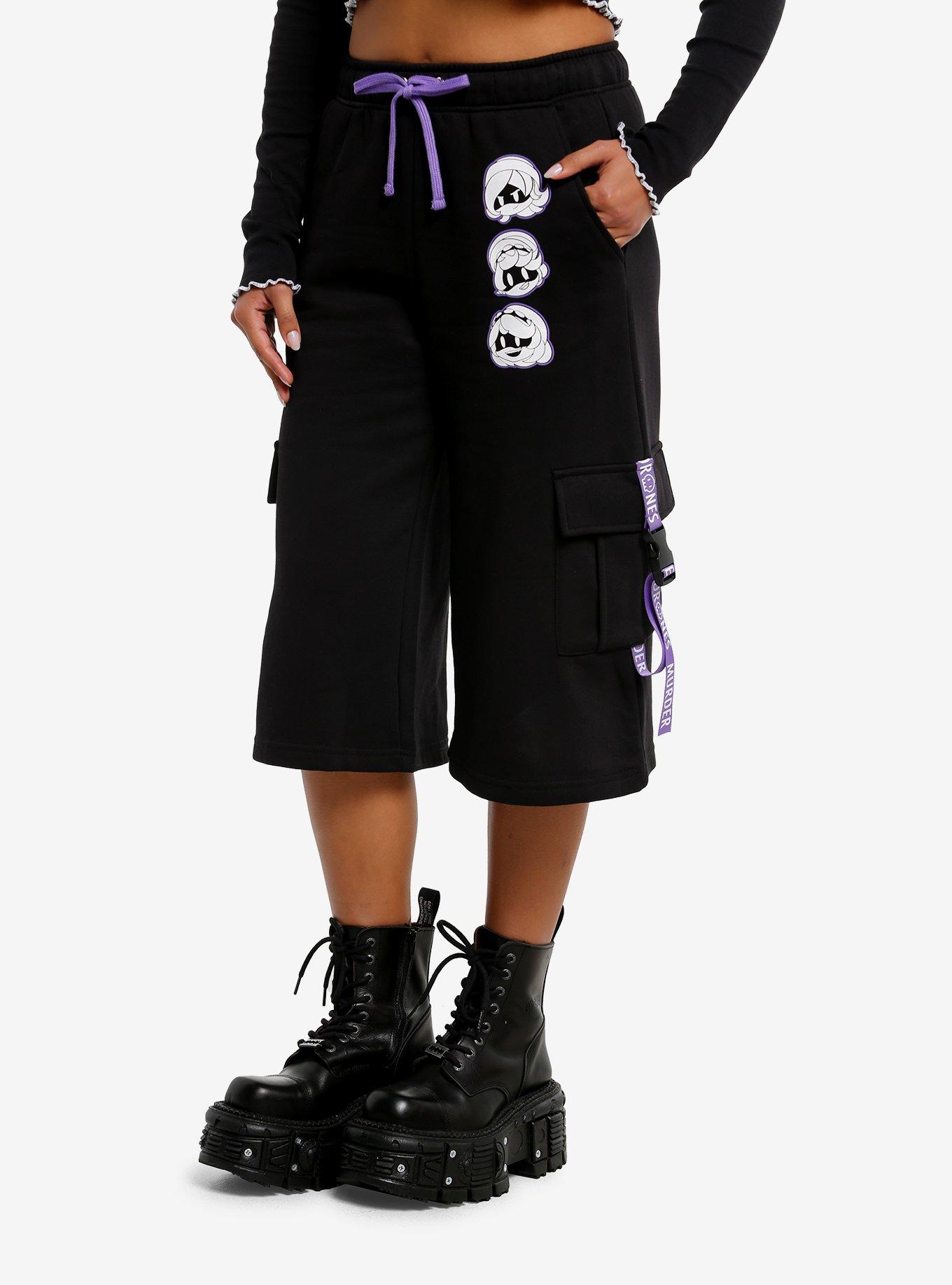 Murder Drones Black Fleece Lounge Shorts, , hi-res